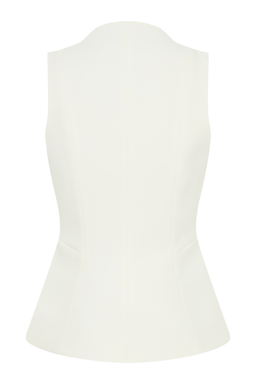 Melinda Structured Vest Top - Ivory