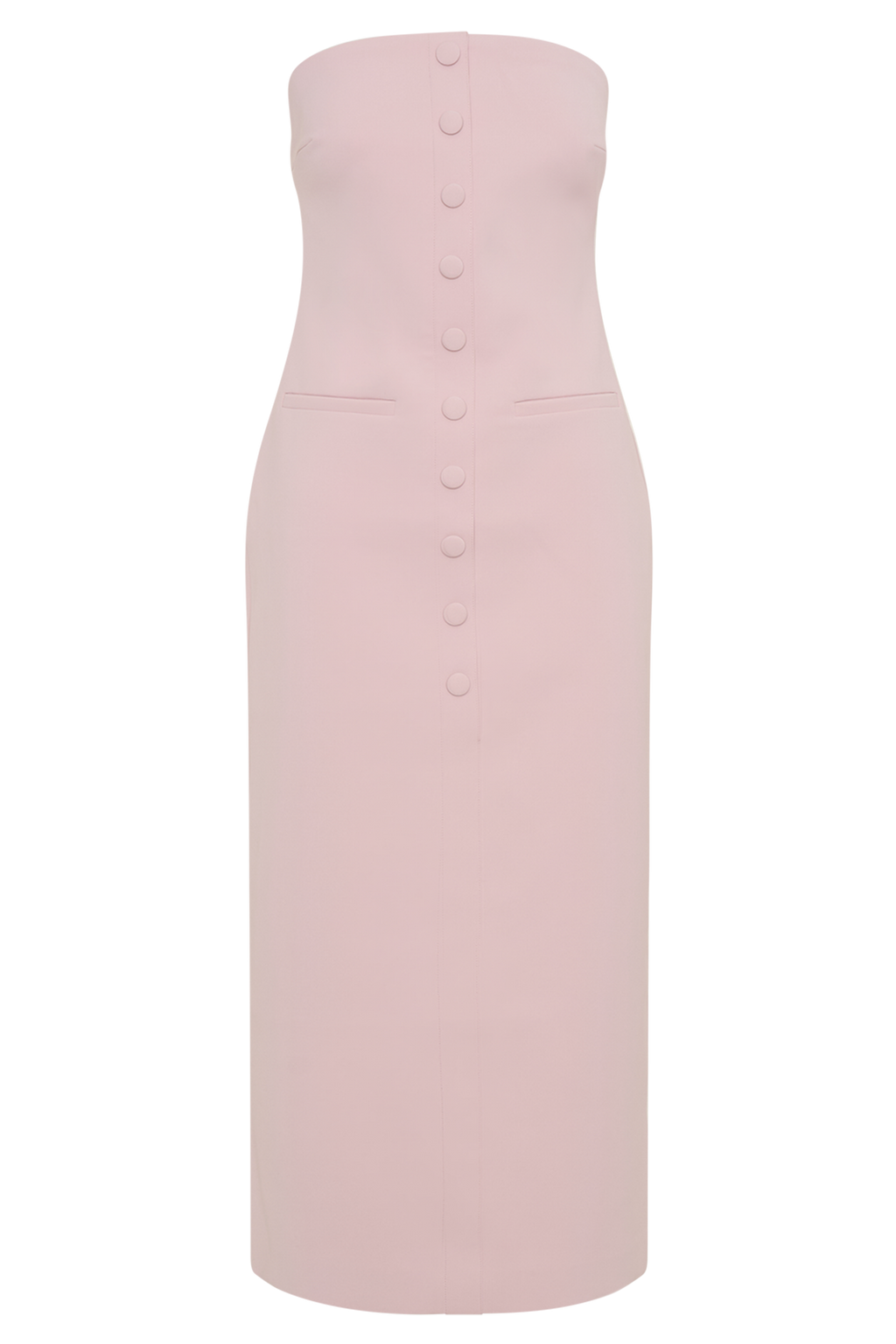 Sussan Strapless Midi Dress - Powder Pink