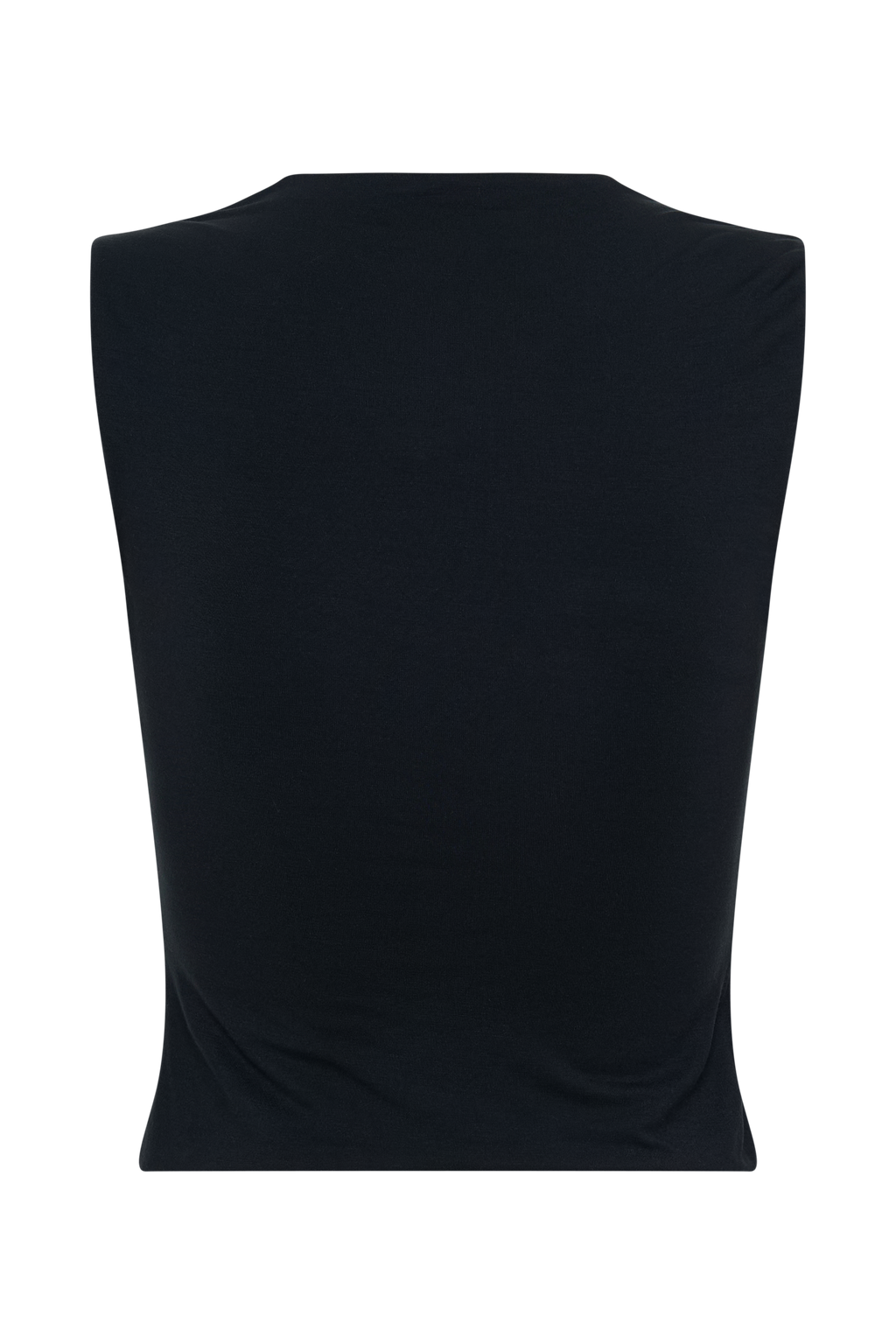 Tatianna Lace Trim Modal Top - Black