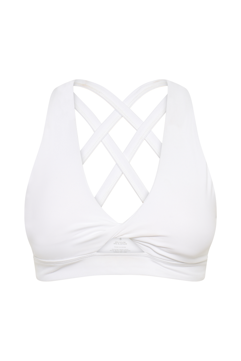 Jackie Twist Crop Top - White