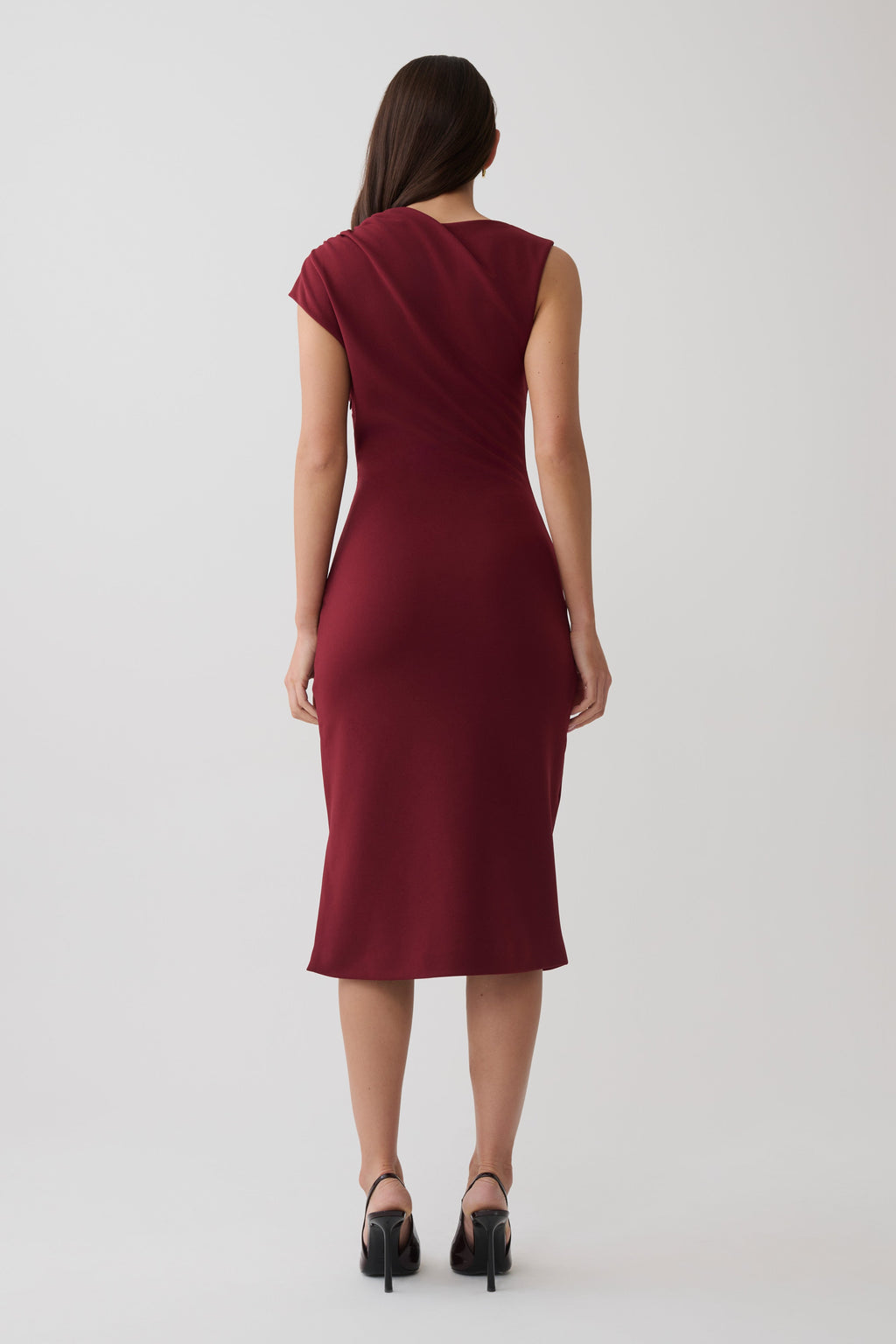 Gloom Midi Dress - Wine