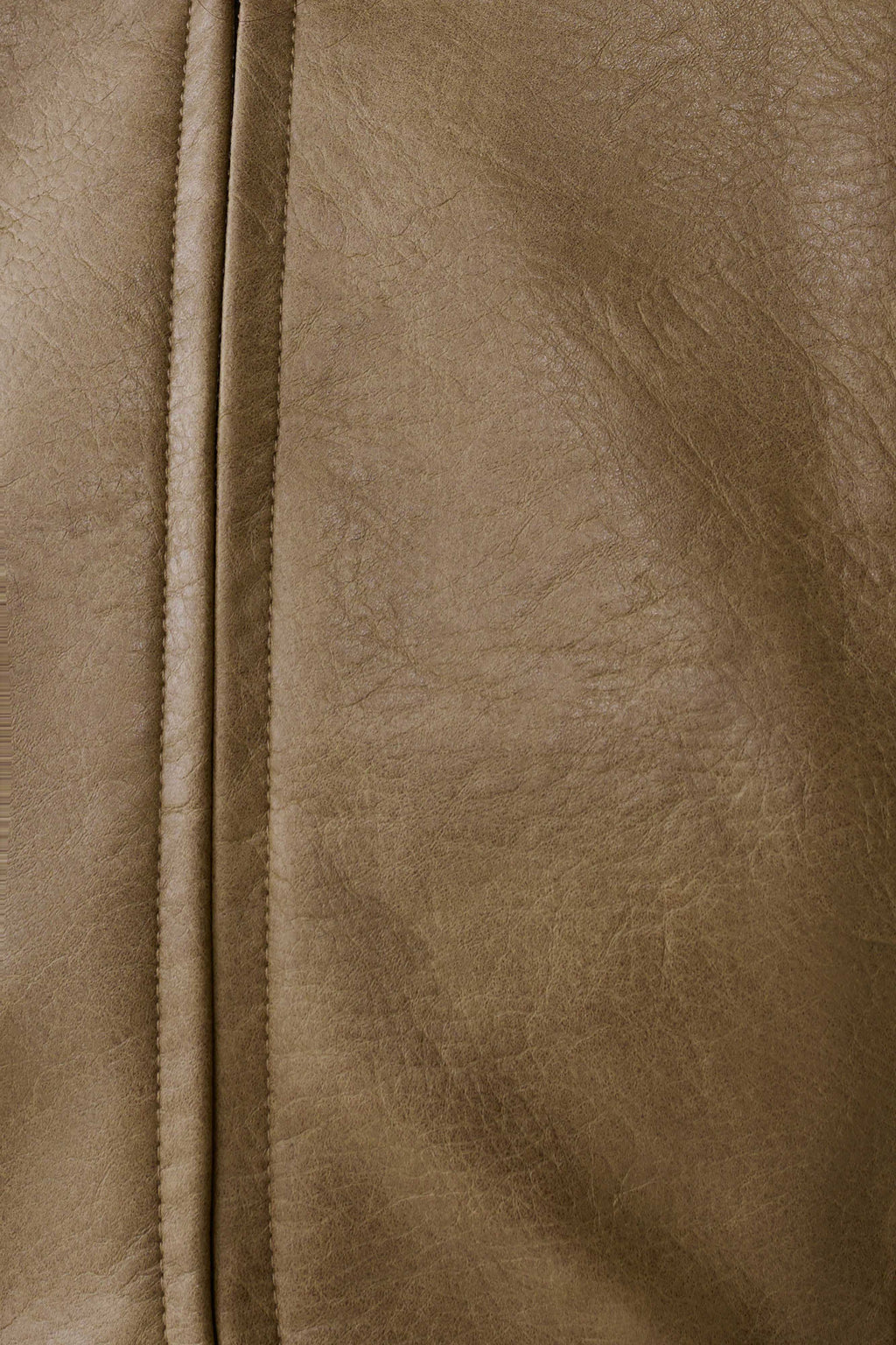Jordana Faux Leather Mini Dress - Khaki