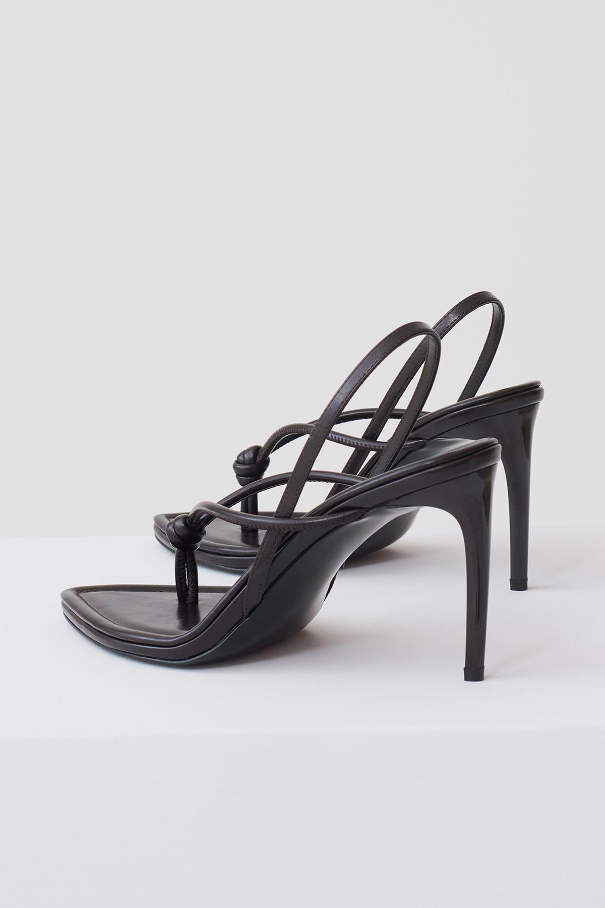 Nikkie Knot Sling Back Heel - Chocolate
