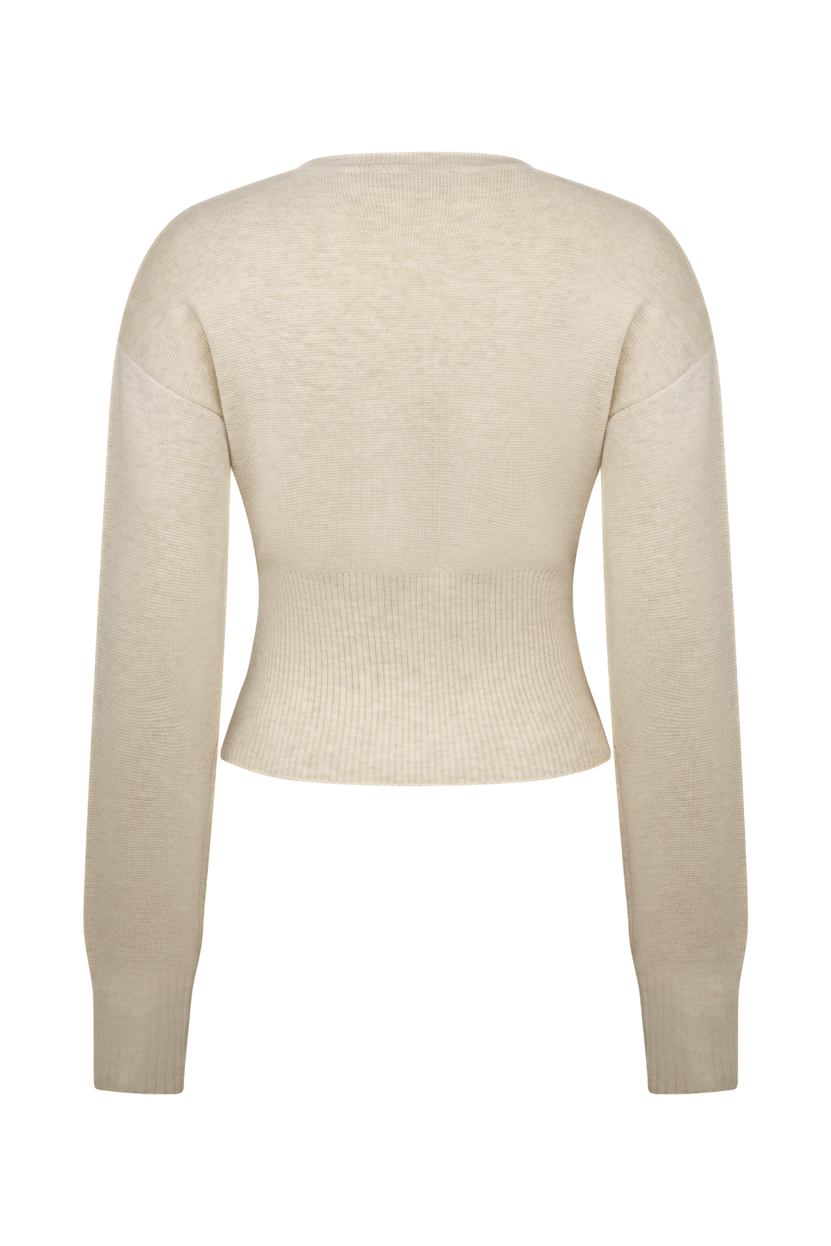 Ferne Button Up Knit Cardigan - Oat Marle