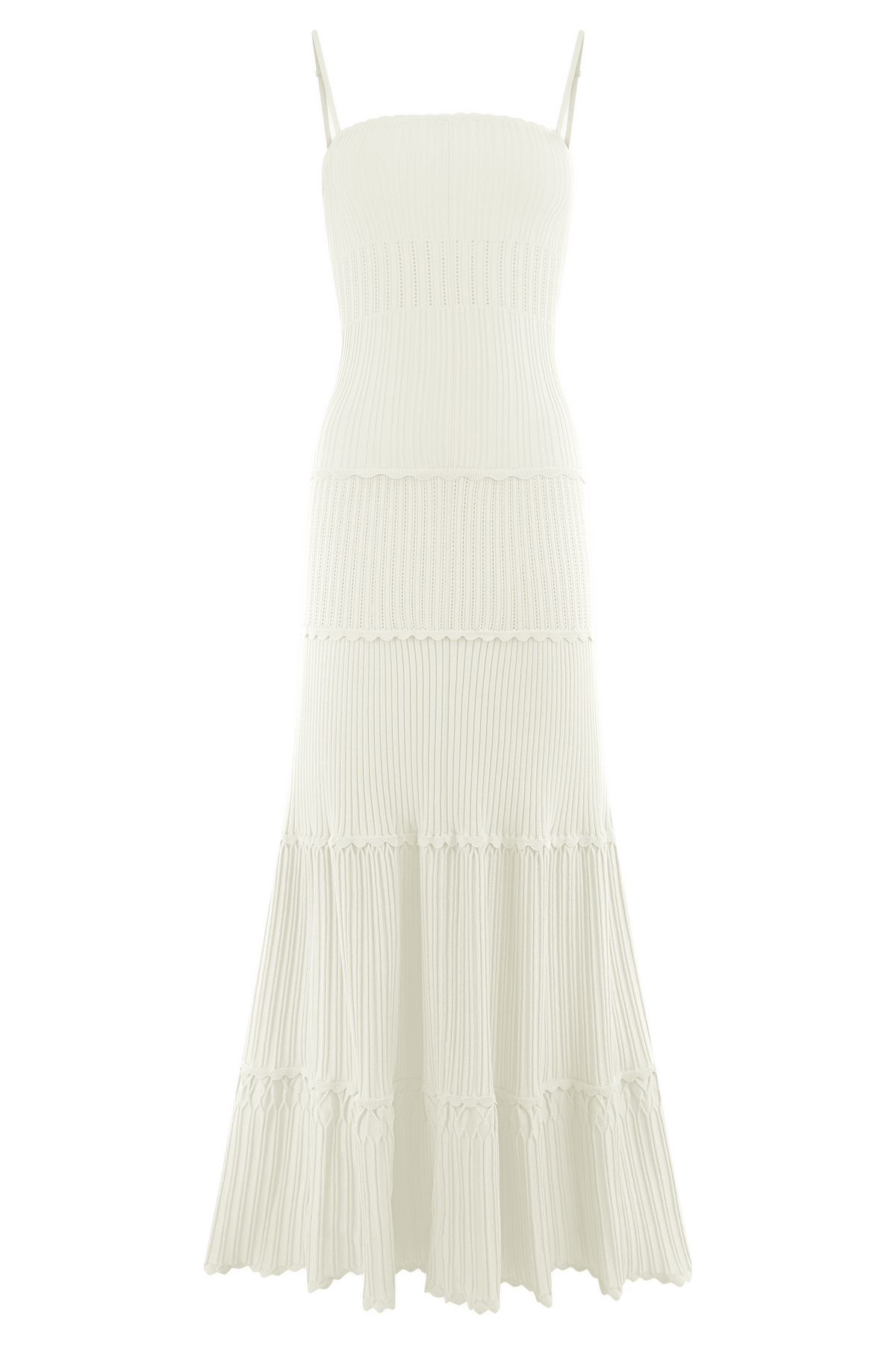Finley Pointelle Knit Maxi Dress - Ivory