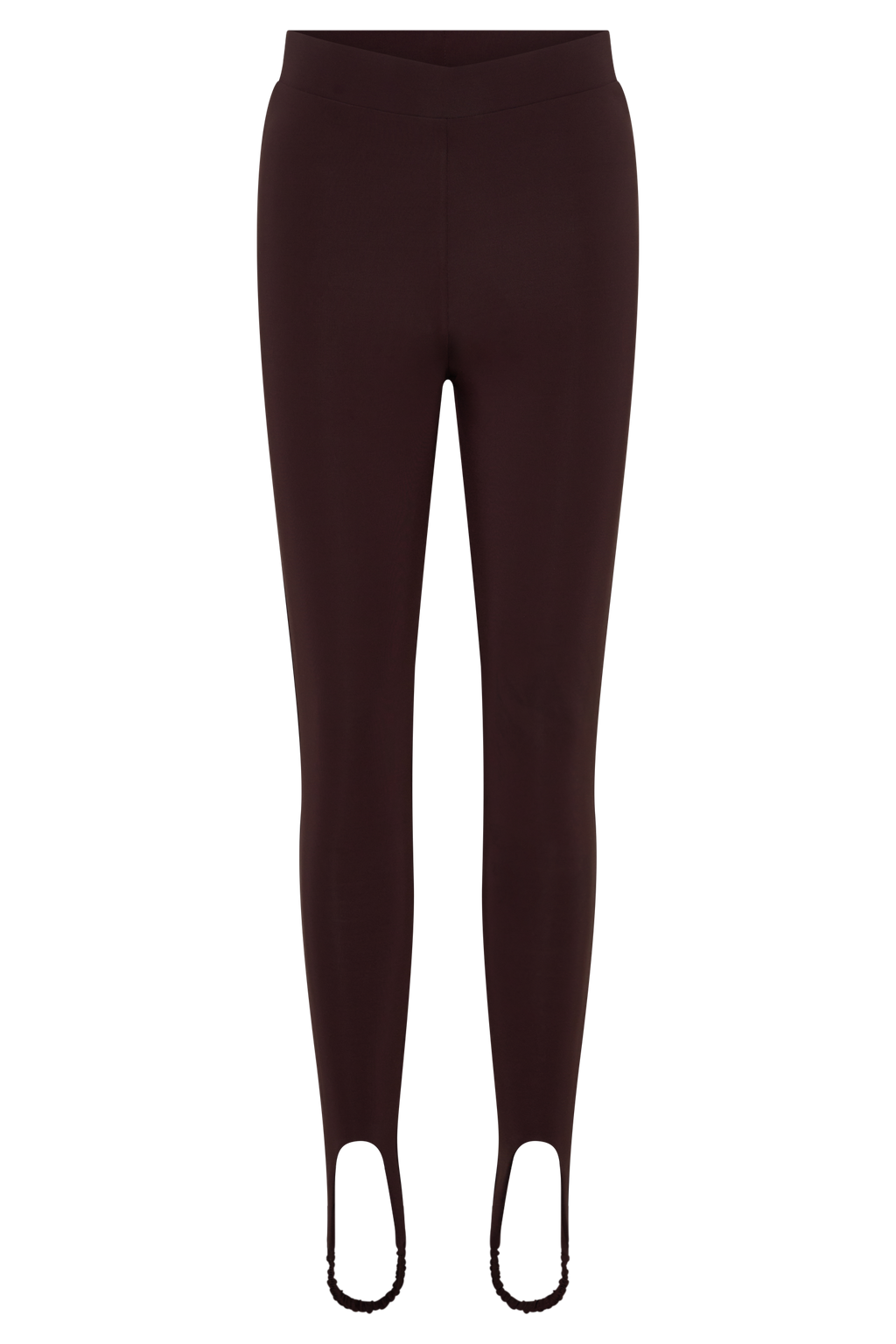 Almira Jersey Stirrup Leggings - Chocolate