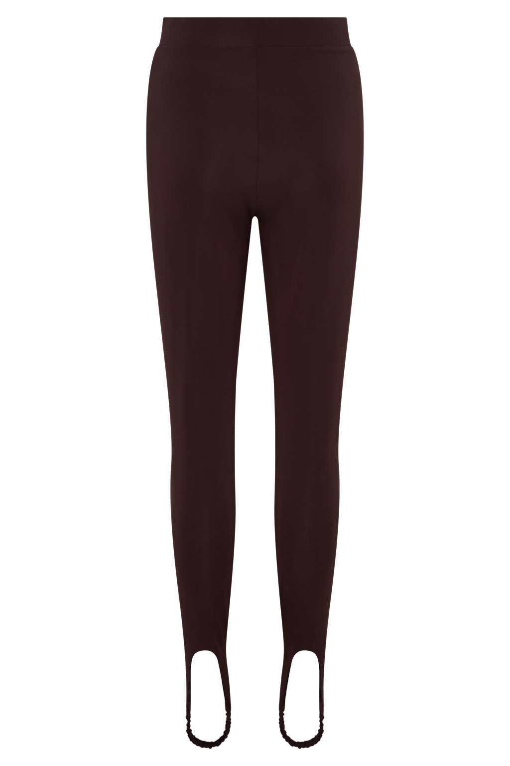 Almira Jersey Stirrup Leggings - Chocolate