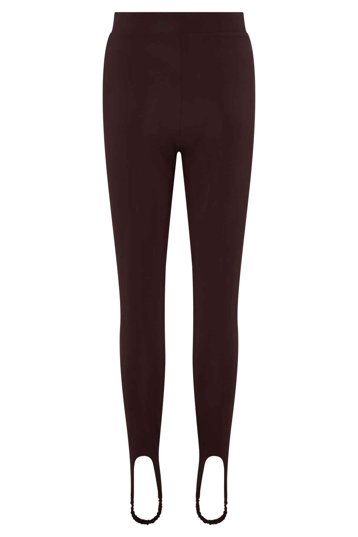 Almira Jersey Stirrup Leggings - Chocolate