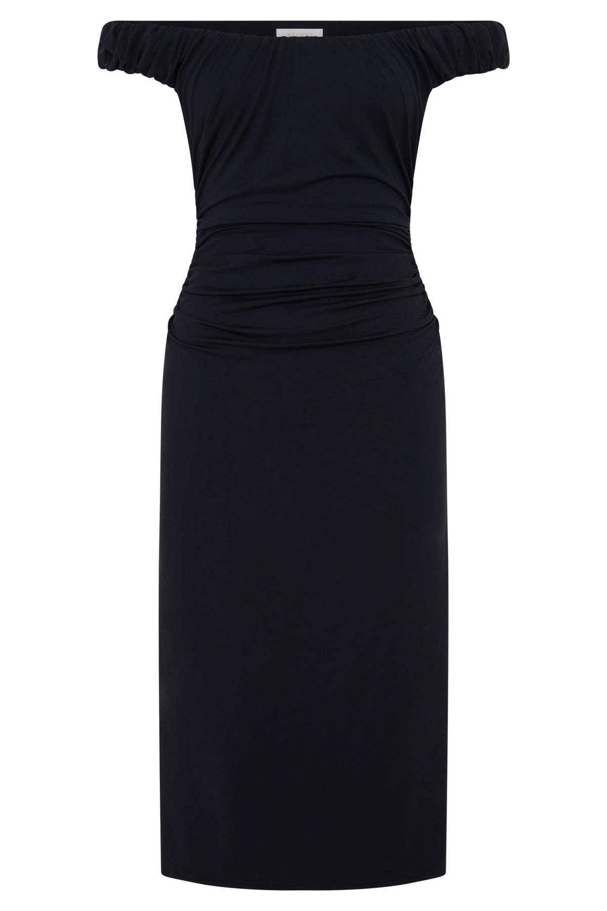 Alize Cupro Knee Length Dress - Black