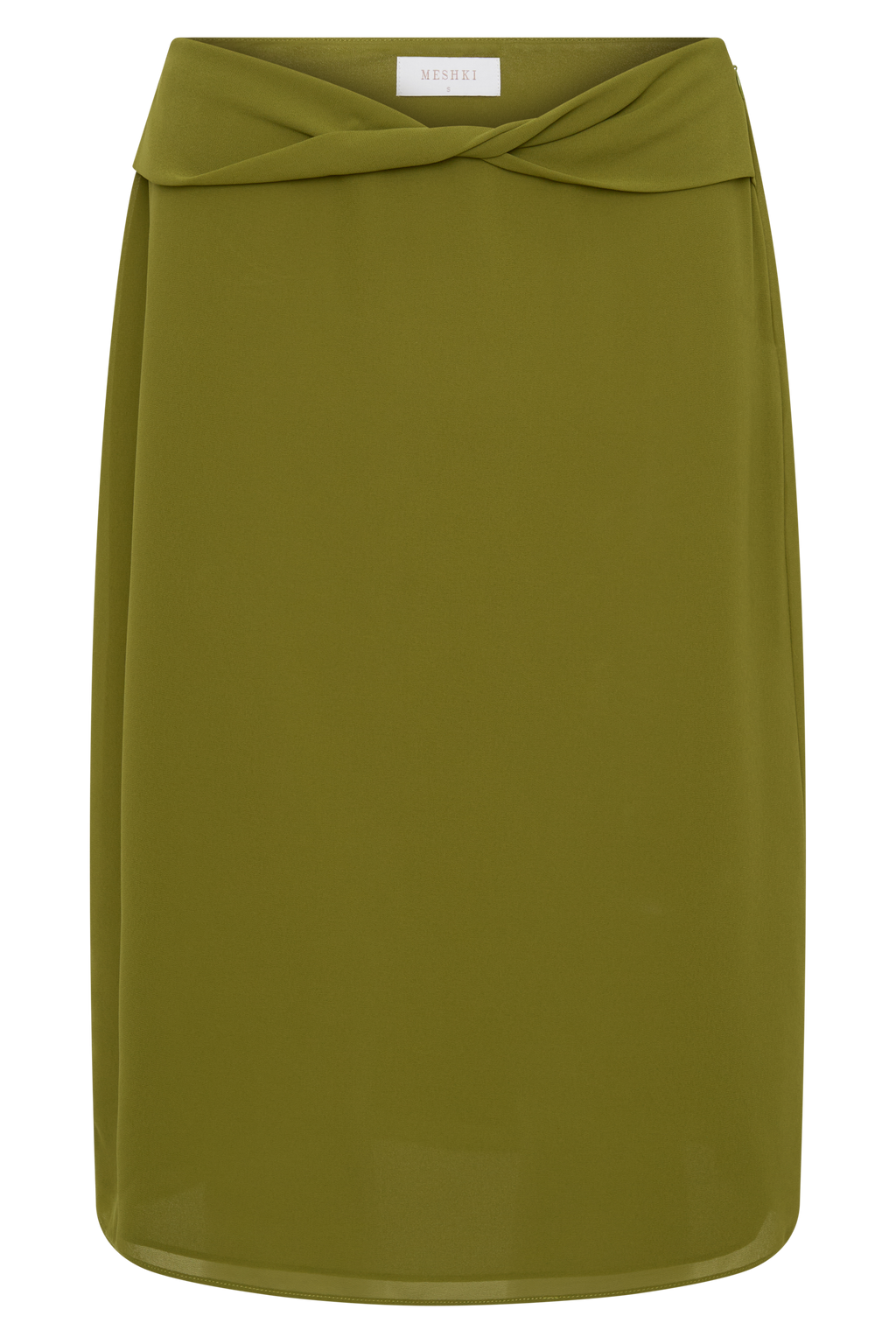 Amelia Chiffon Midi Skirt - Green