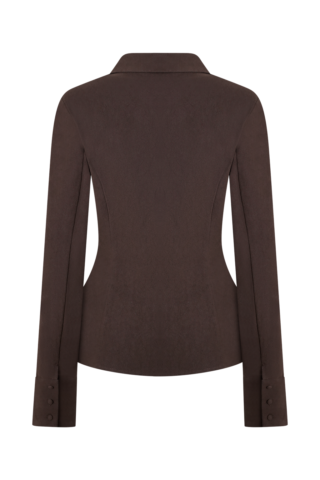 Annalee Cotton Beaded Tie Shirt - Dark Espresso