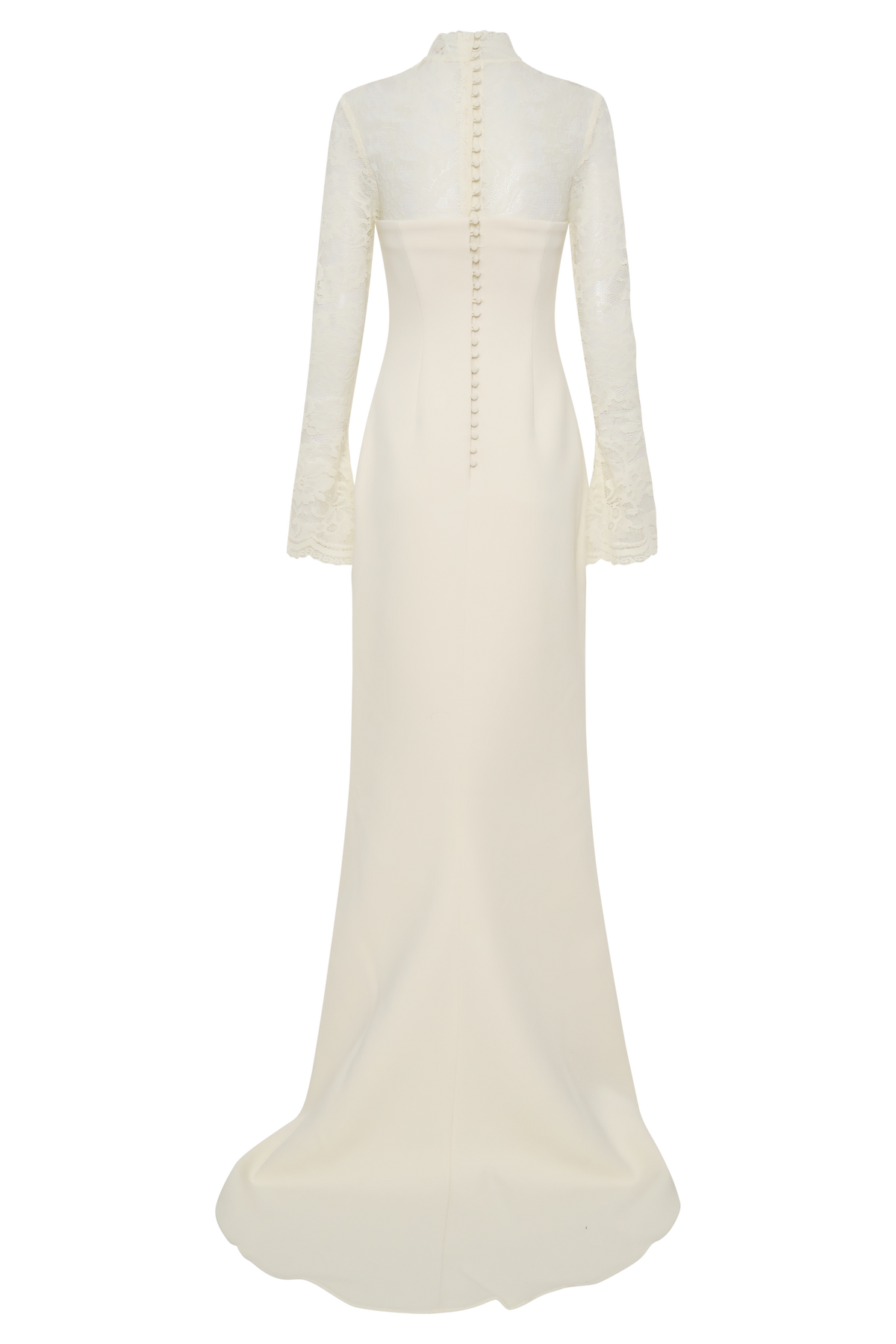 Aurelie Long Sleeve Lace Maxi Dress - Ivory