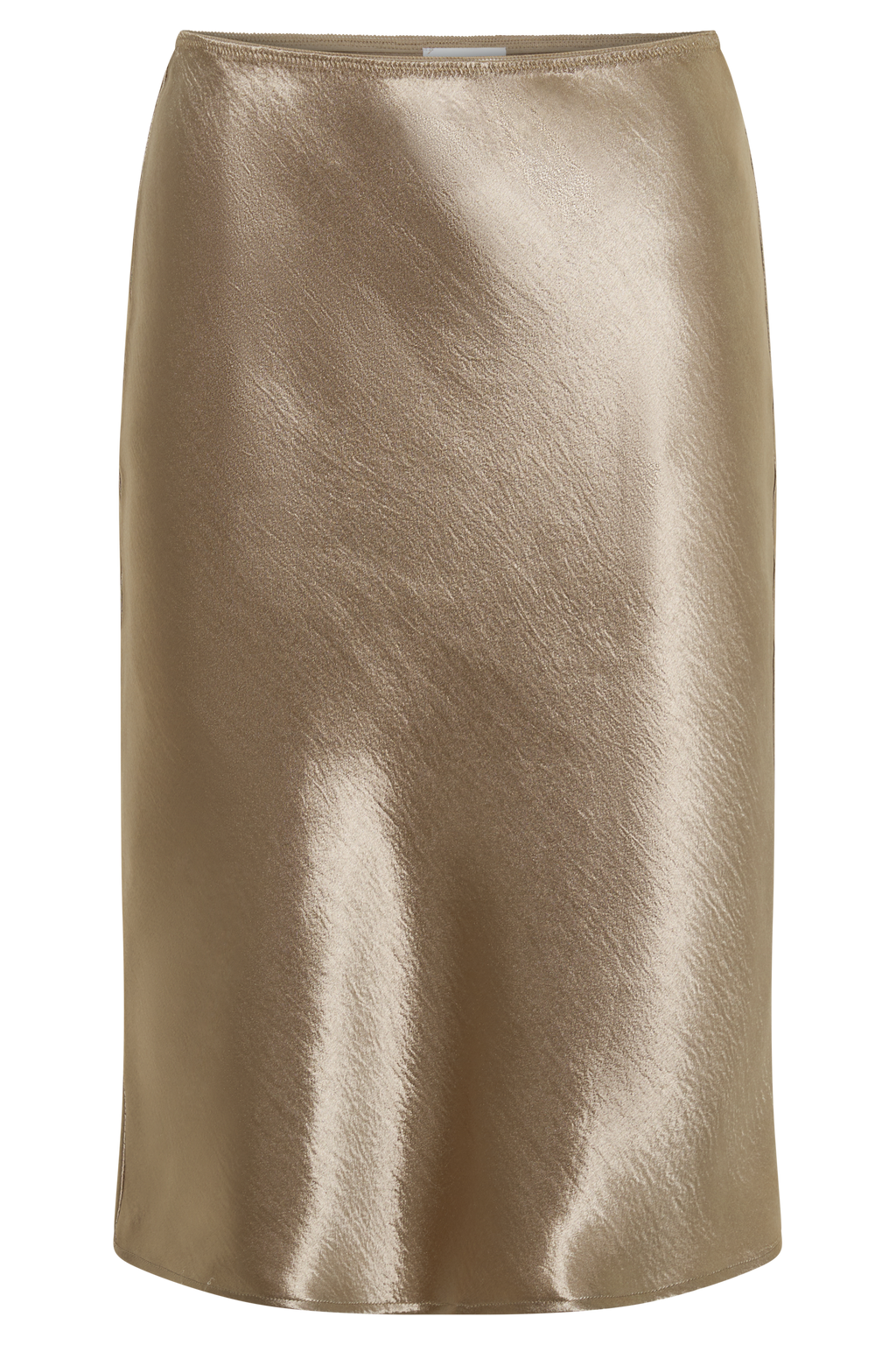 Cleo Satin Midi Skirt - Gold