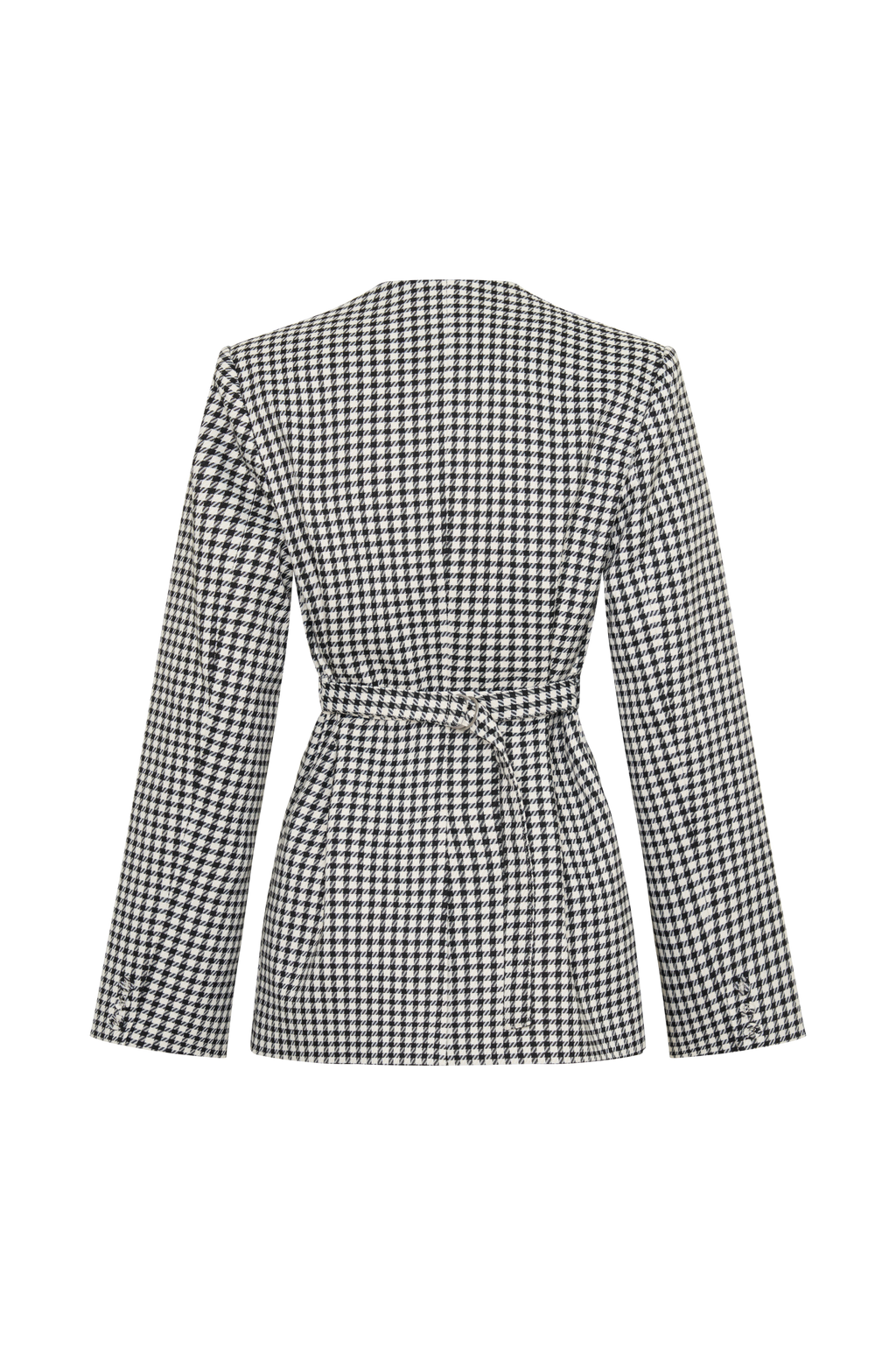 Darcie Drop Shoulder Suiting Blazer - Houndstooth