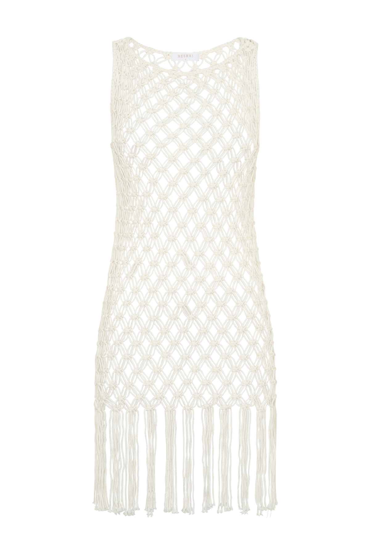 Devlin Macrame Tassel Mini Dress - Ivory