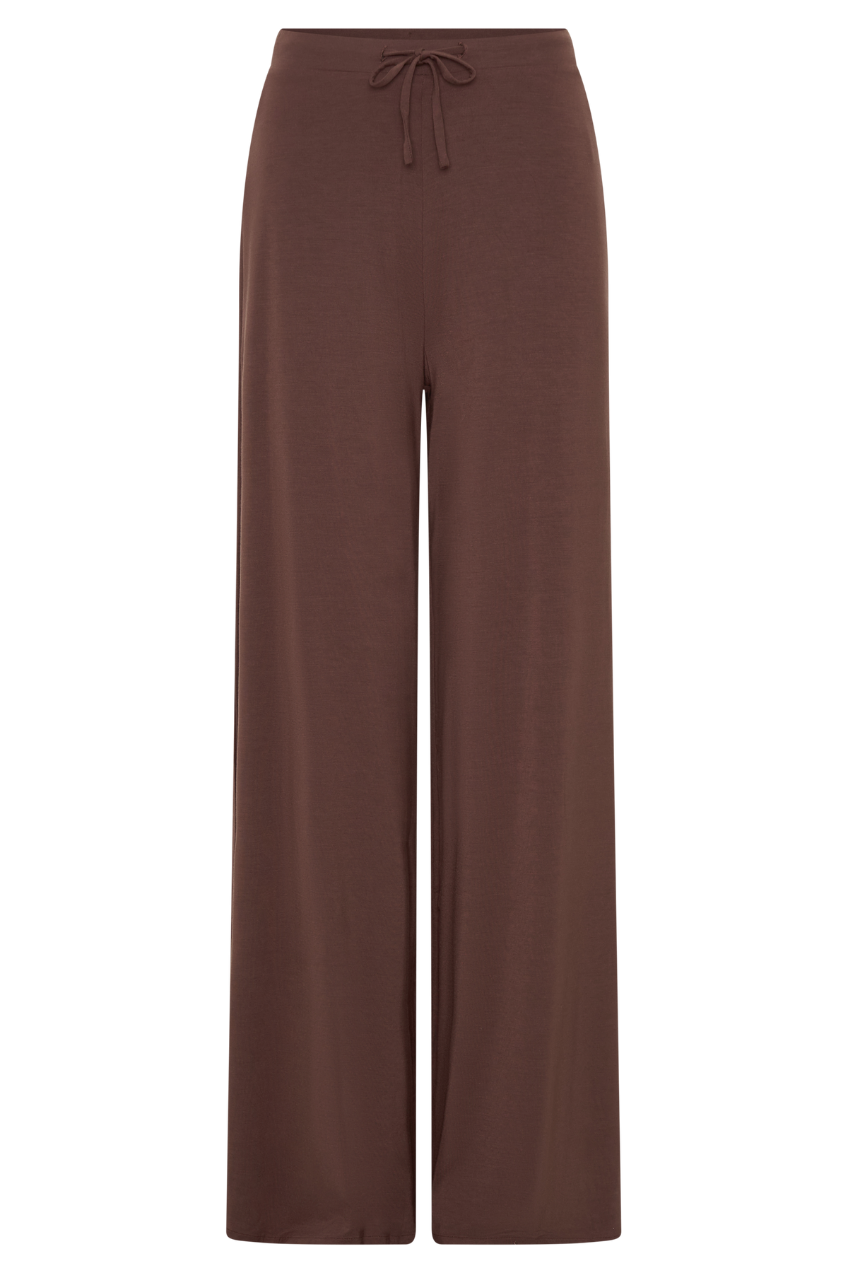Dewi Wide Leg Modal Pants - Chocolate