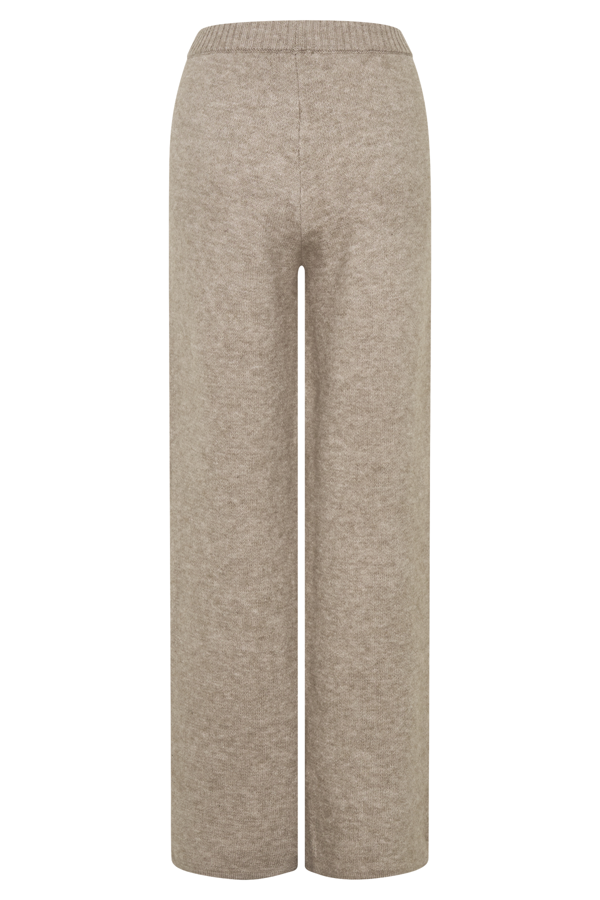Evan Knit Wide Leg Pants - Beige Marle