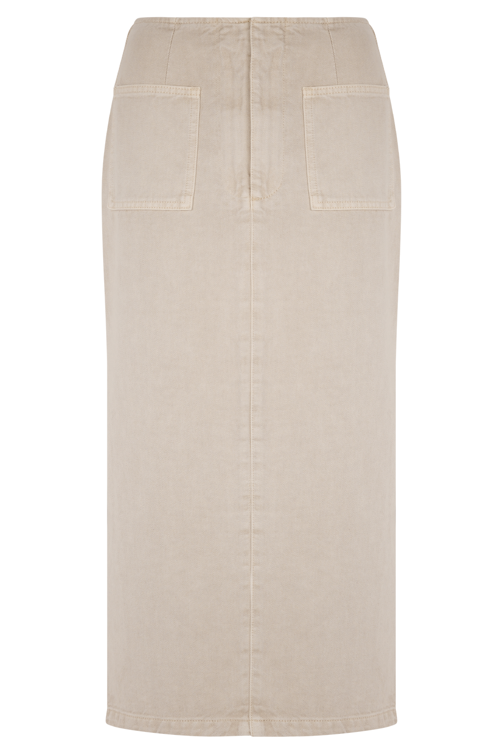 Fallon Denim Midi Skirt - Stone Wash