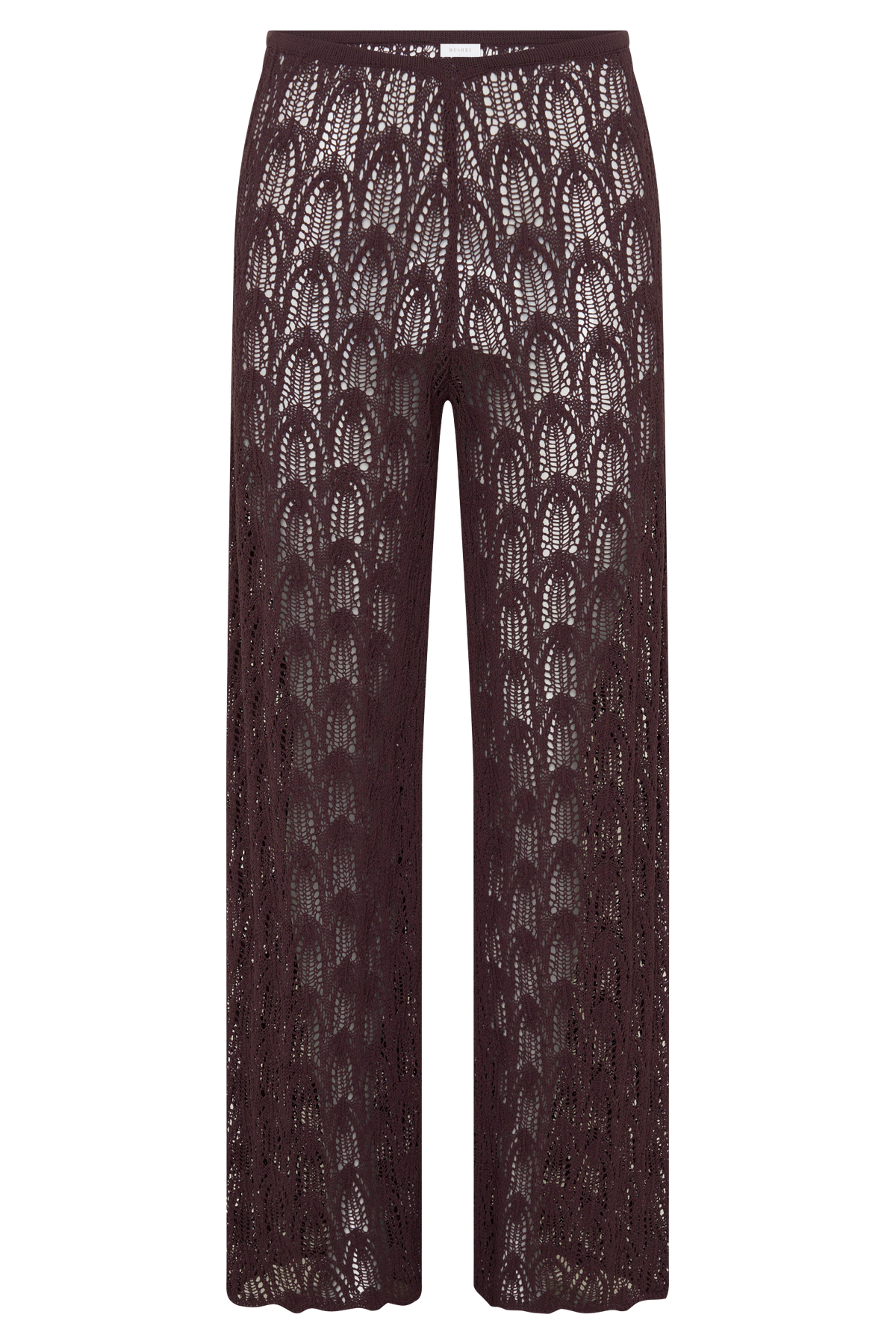 Glinda Crochet Pants - Chocolate
