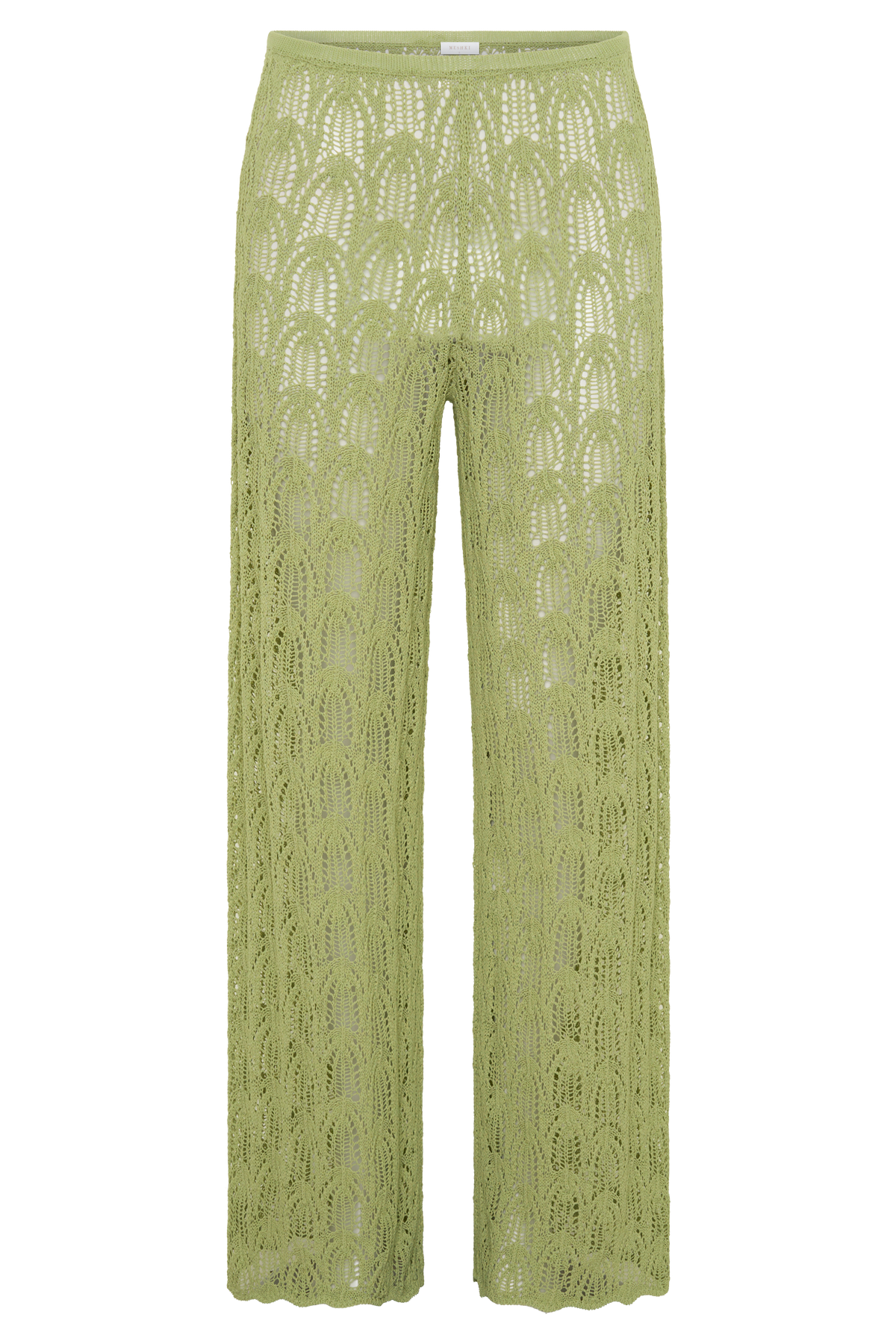 Glinda Crochet Pants - Light Olive