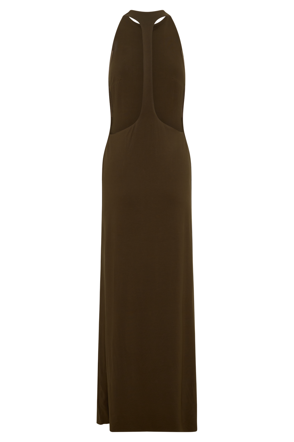 Halley Back T-Strap Maxi Dress - Chocolate