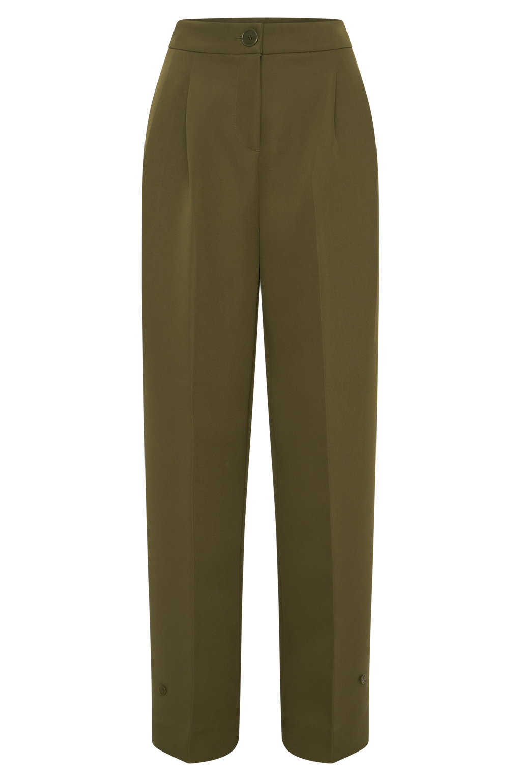Hazel Pleated Suiting Pants - Olive