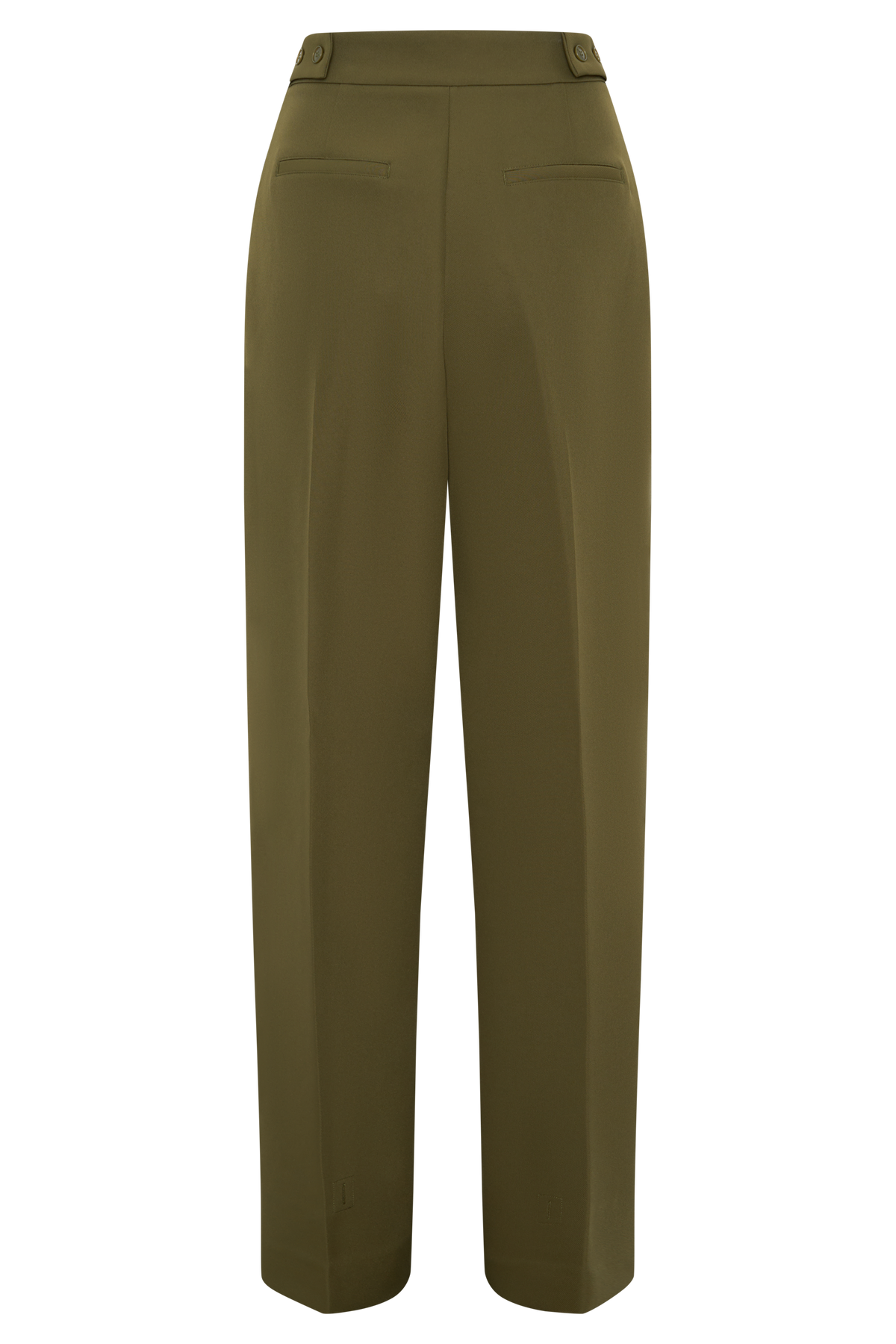 Hazel Pleated Suiting Pants - Olive