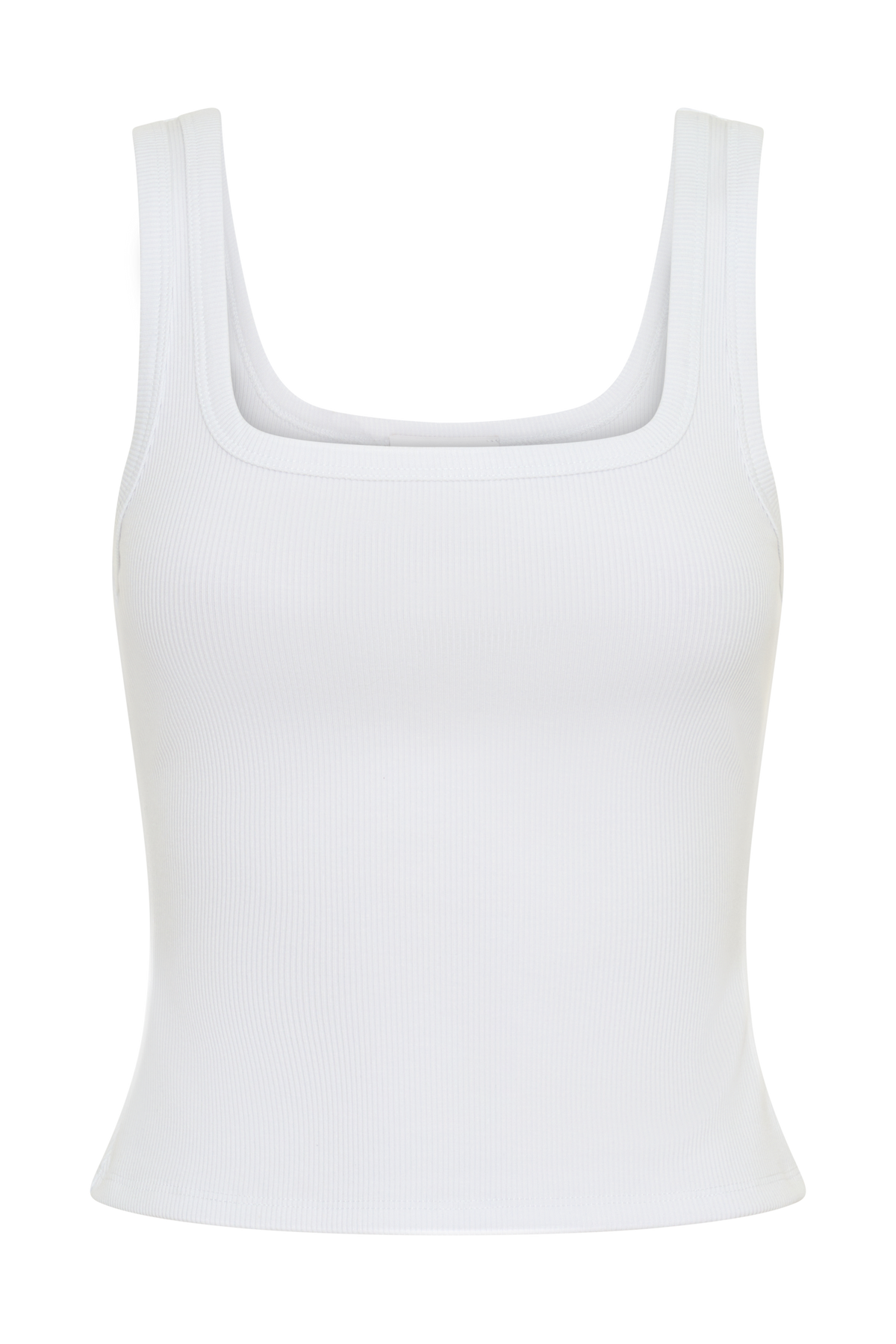 Ismay Square Neck Tank - White