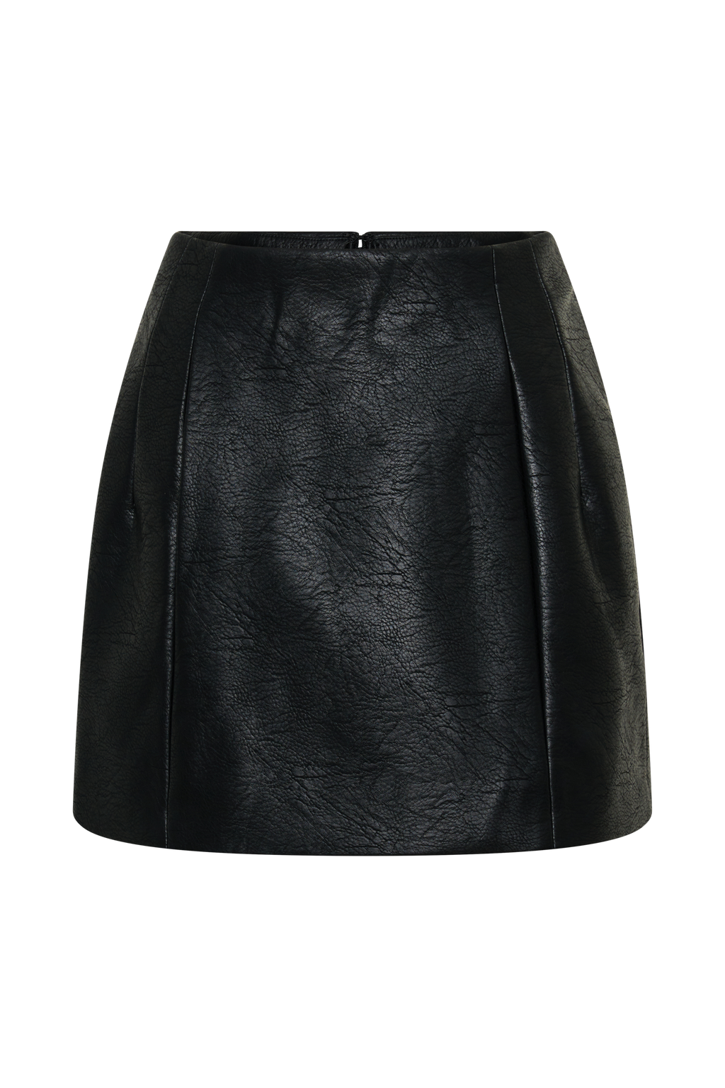 Jemima Faux Leather Mini Skirt - Black