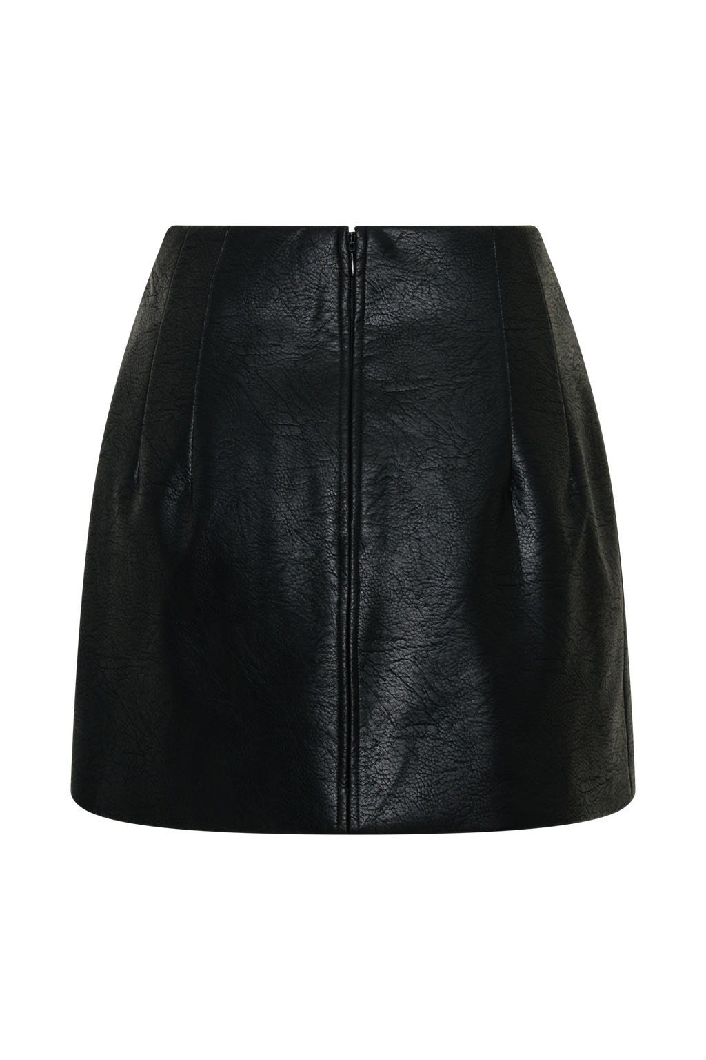 Jemima Faux Leather Mini Skirt - Black