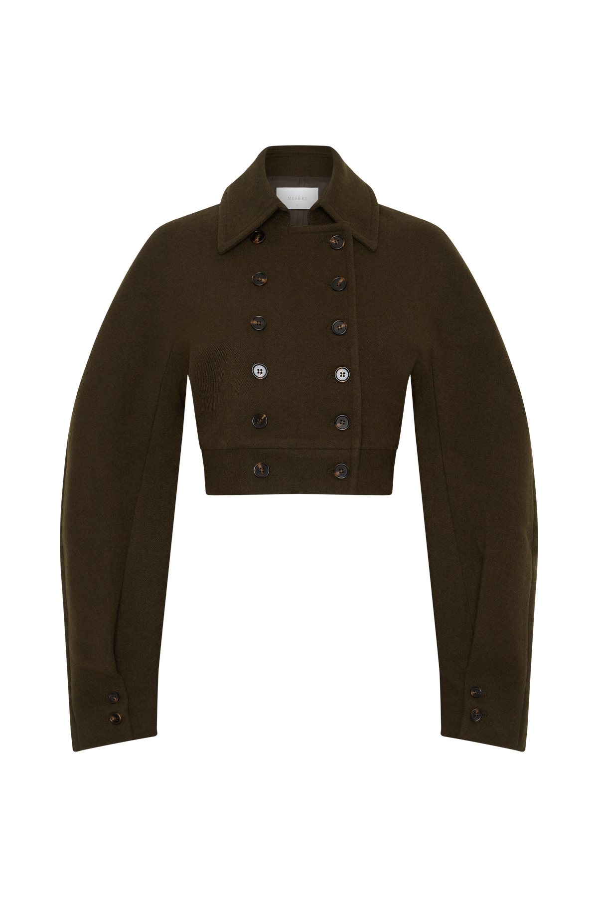 Jemima Cropped Jacket - Chocolate
