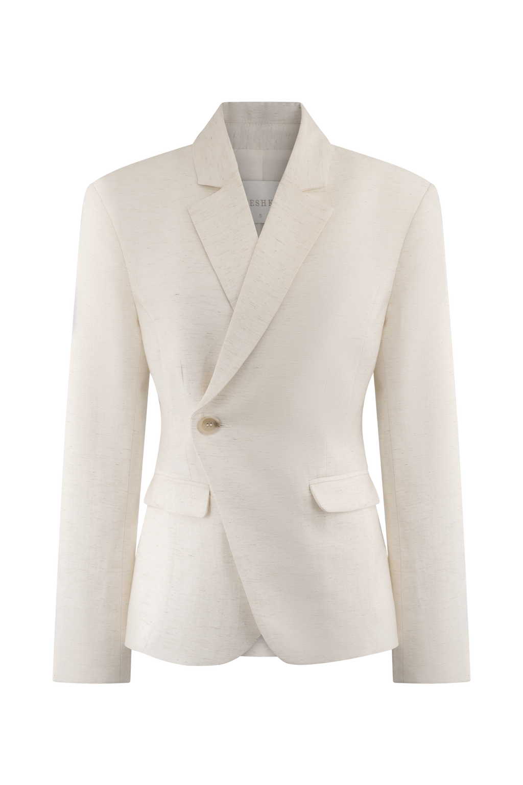 Jameson Cinched Linen Blazer - Oat Marle