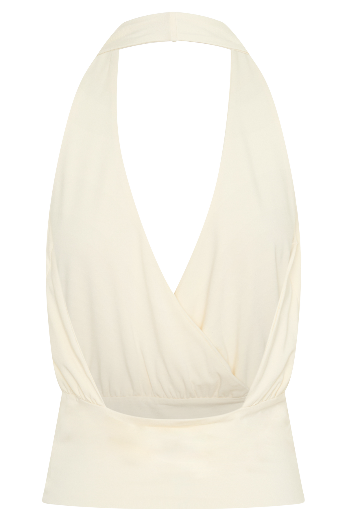 Jina Draped Halter Top - Ivory