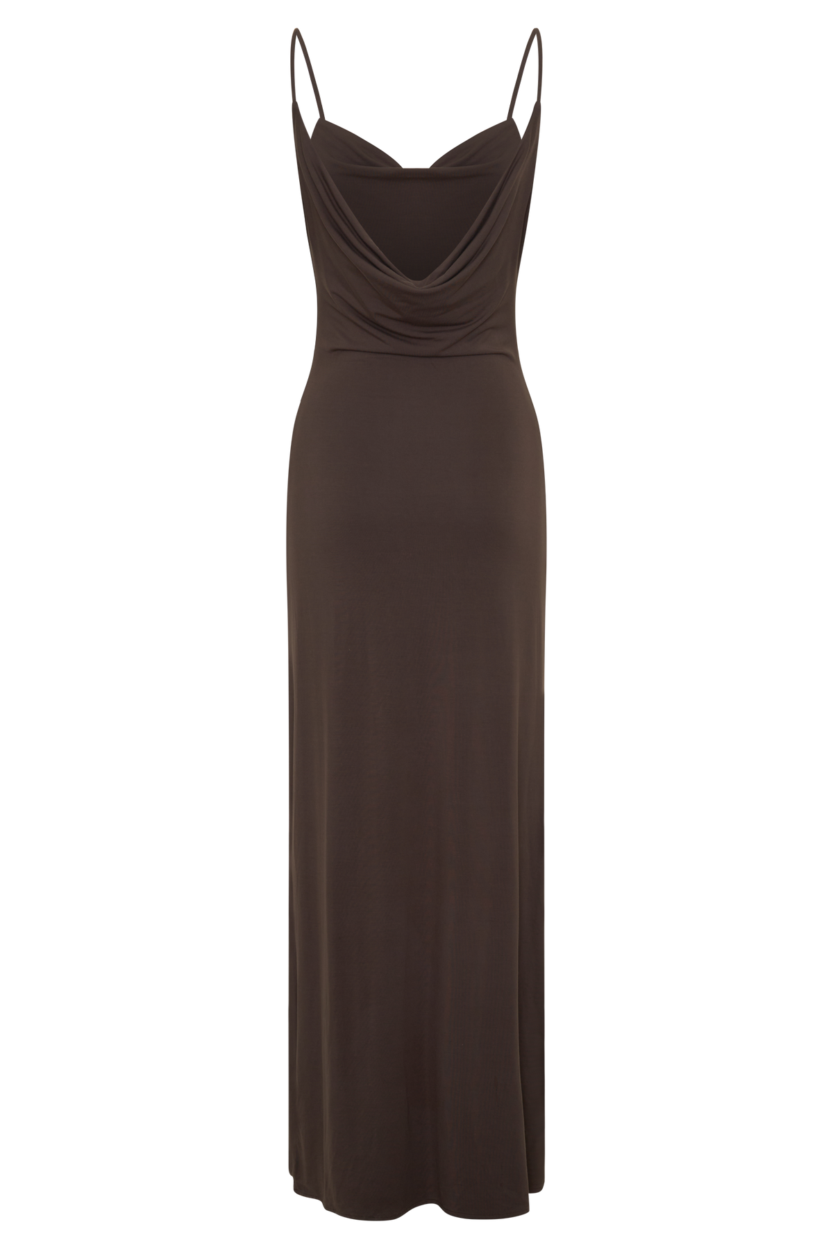 Joni Cowl Maxi Dress - Bitter Chocolate
