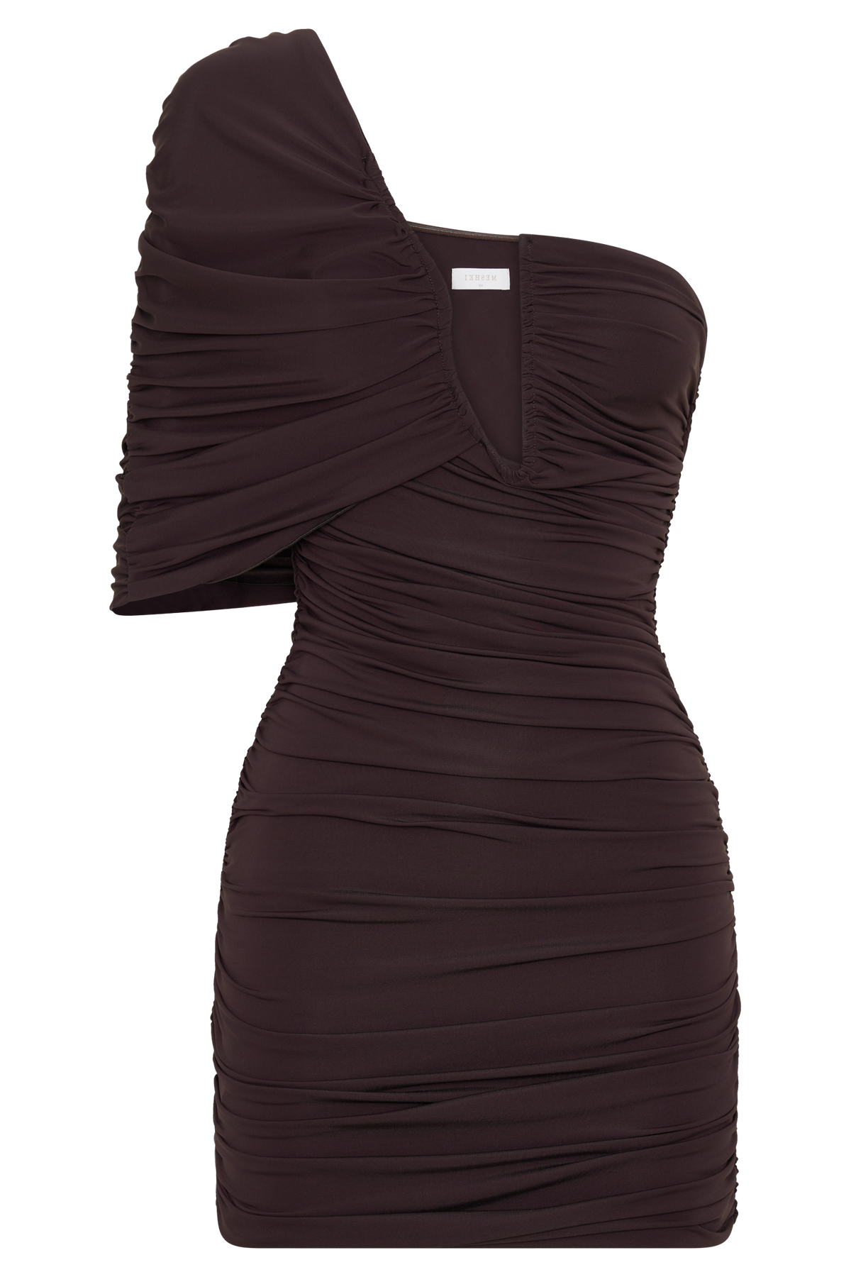 Kaiydo Gathered Centre Wire Mini Dress - Chocolate