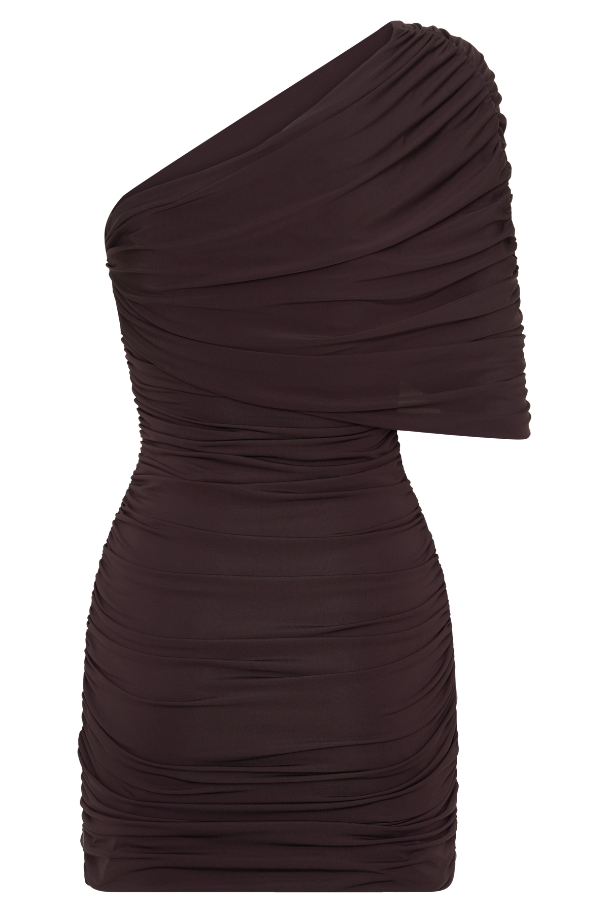 Kaiydo Gathered Centre Wire Mini Dress - Chocolate