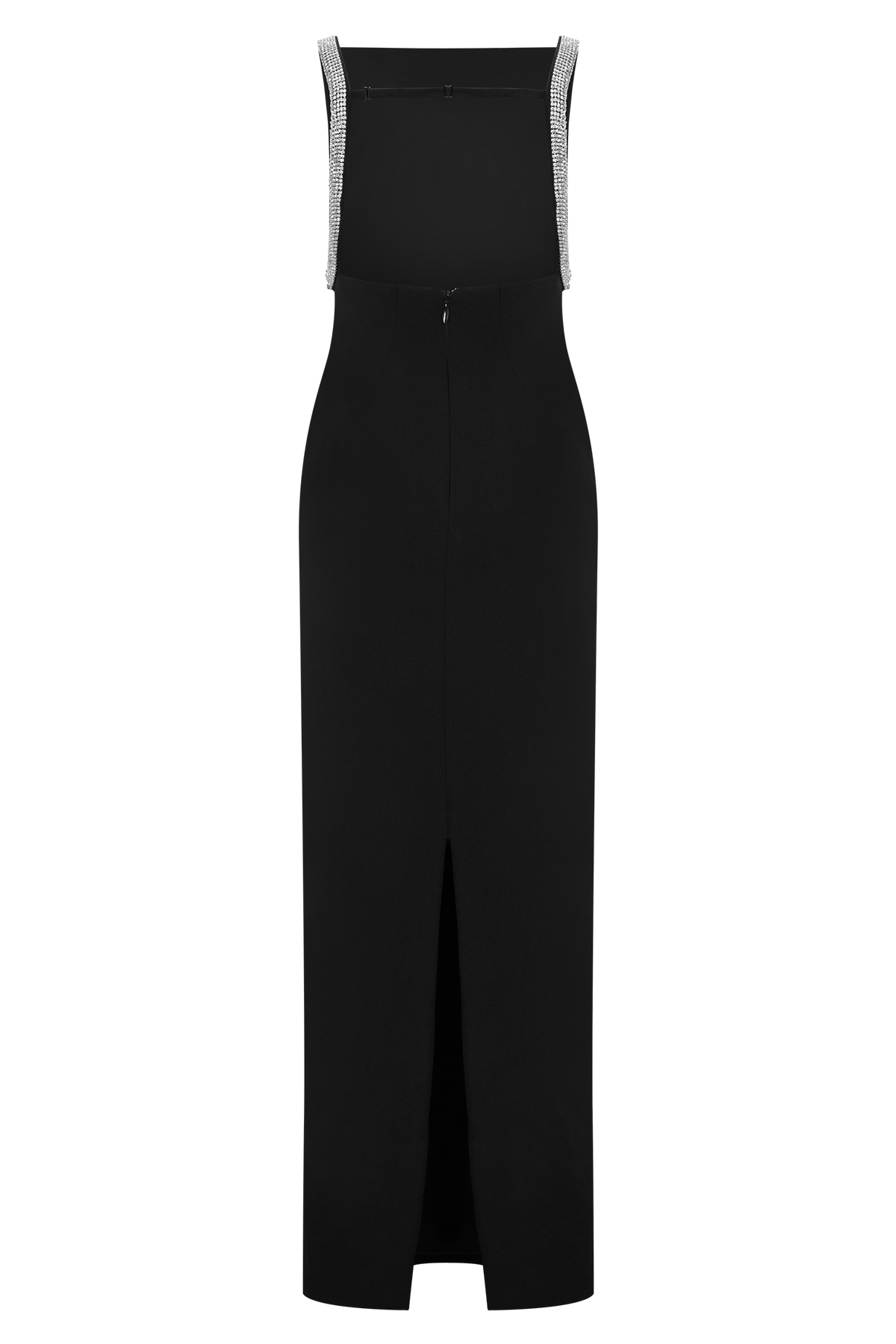 Lorde Embellished Crepe Maxi Dress - Black