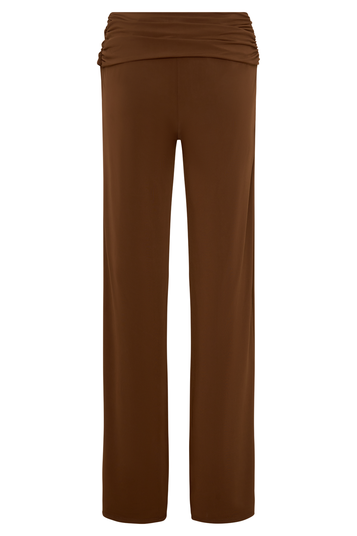 Lydia Slinky Straight Leg Pants - Chocolate
