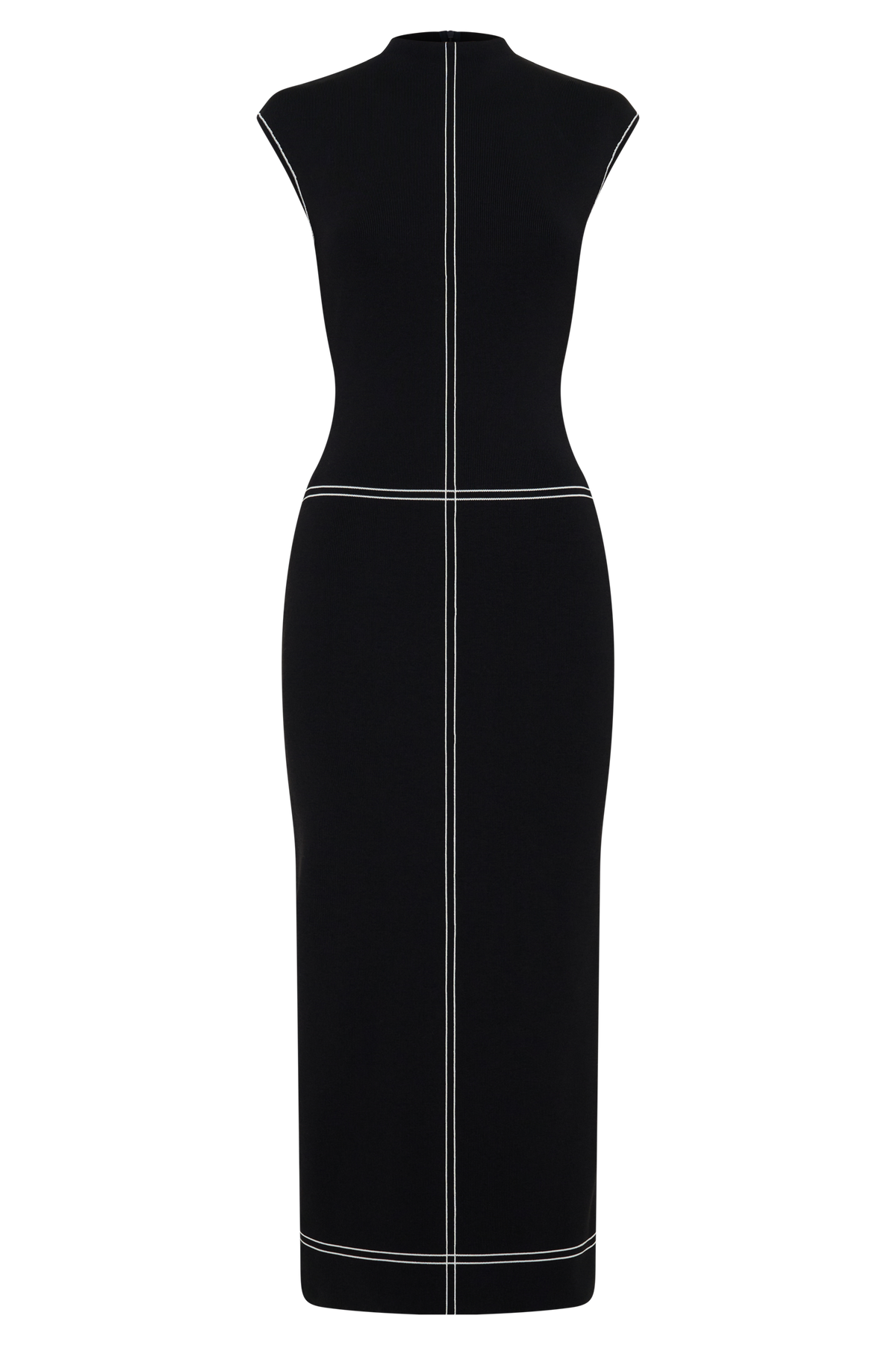 Malone Bandage Knit Midi Dress - Black
