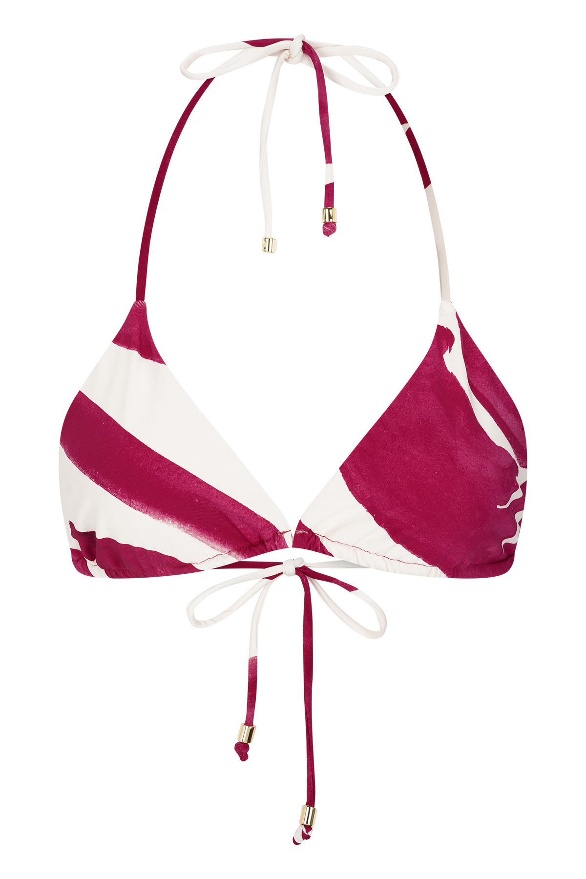 Marquise Bikini Top - Dragonfruit Deco Fleur Print
