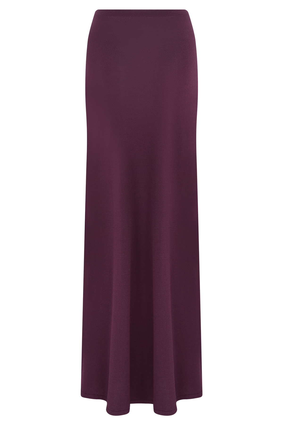 Martiena Knit Maxi Skirt - Plum