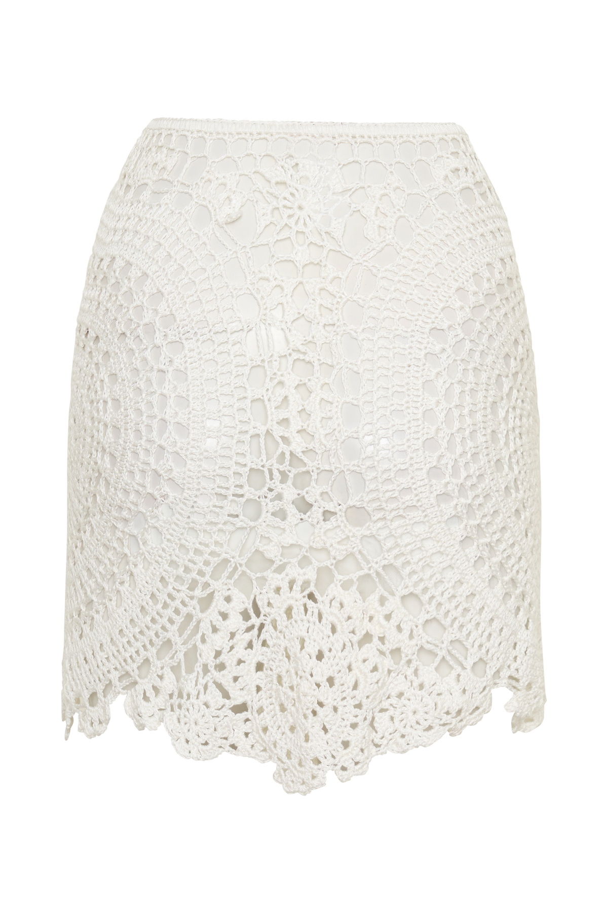 Marvin Crochet Mini Skirt - Ivory