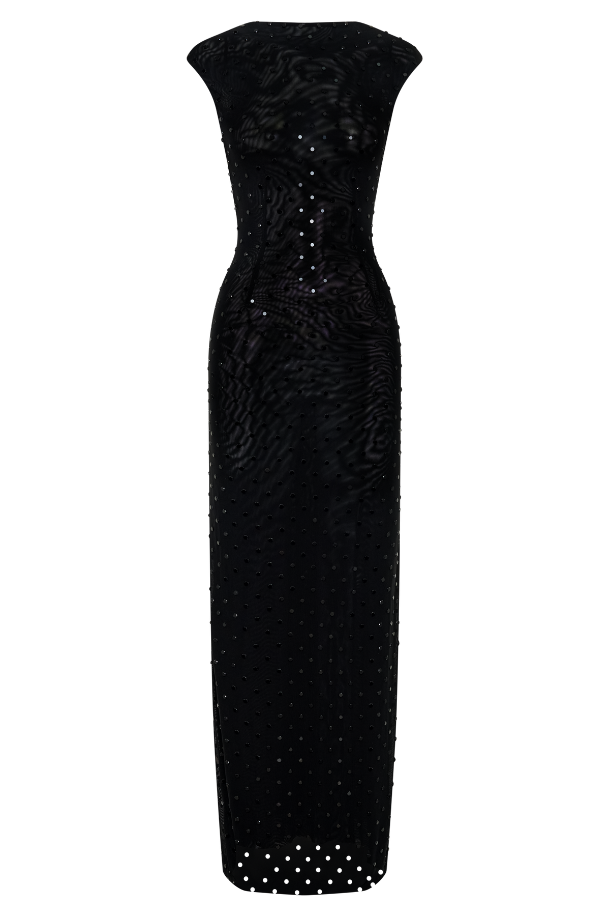 Samara Sleeveless Diamante Maxi Dress - Black