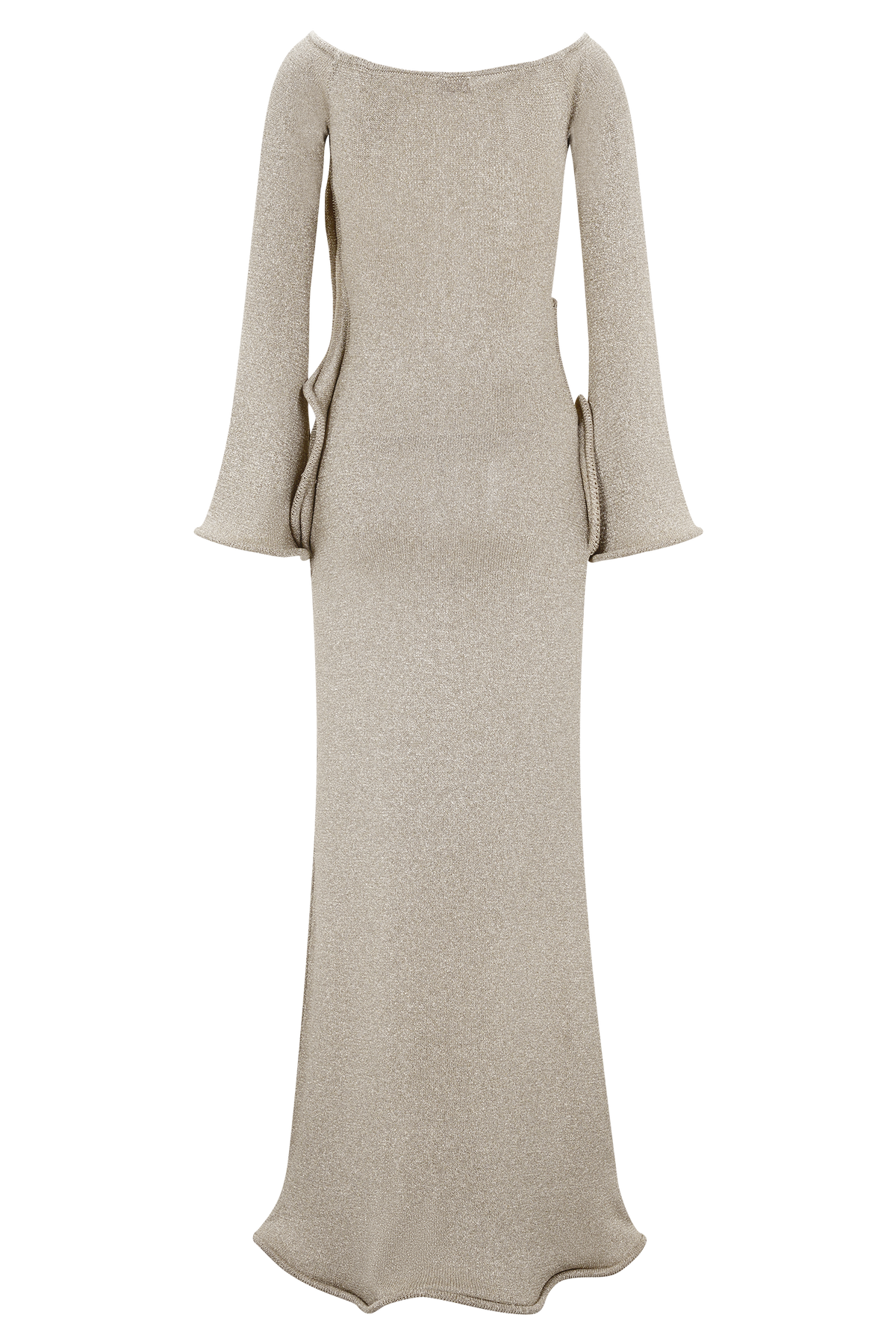 Sandrine Lurex Knit Maxi Dress - Gold