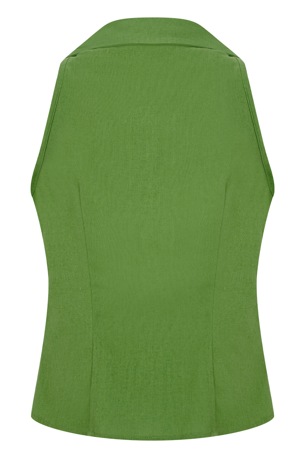 Scout Sleeveless Linen Shirt - Green