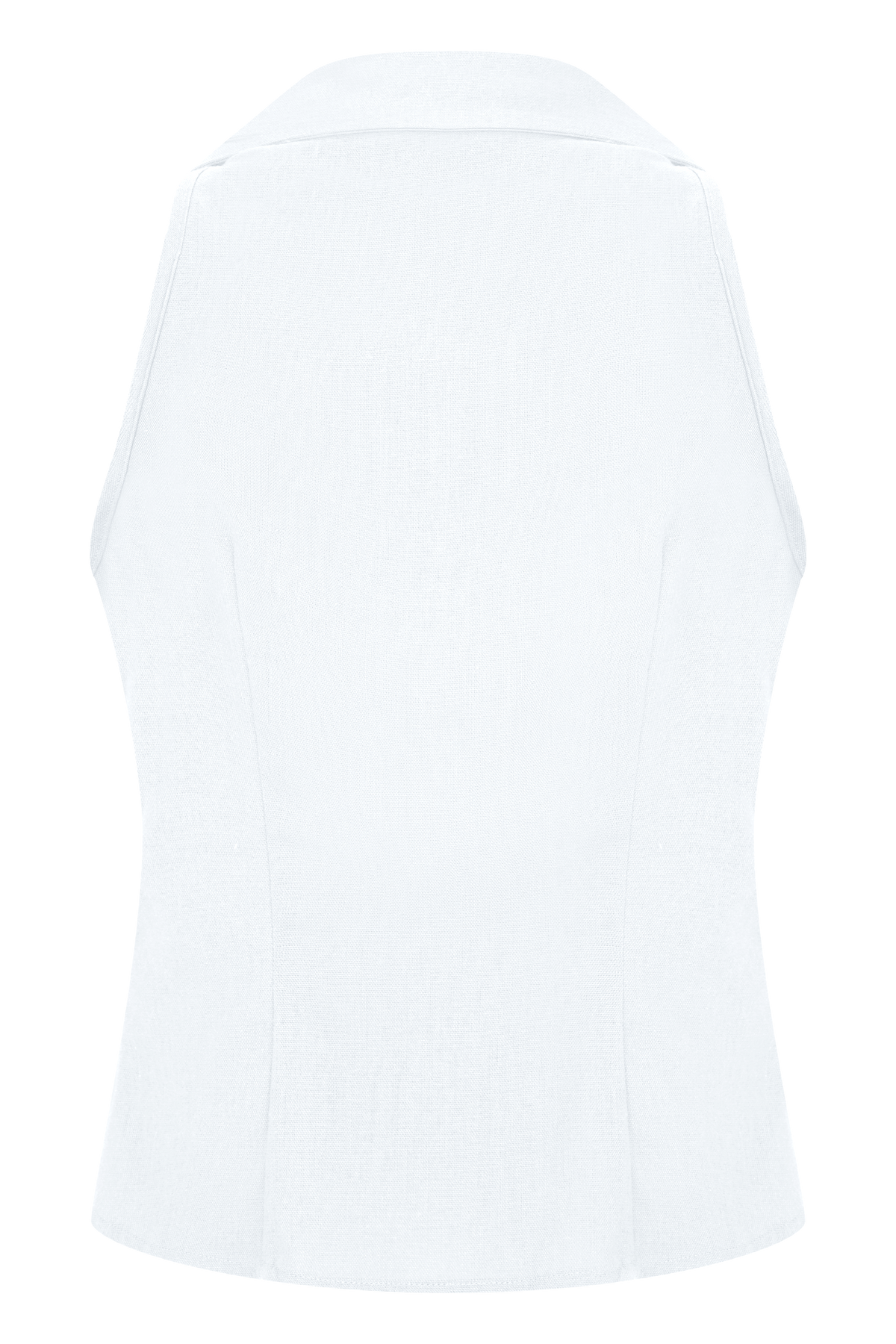Scout Sleeveless Linen Shirt - White