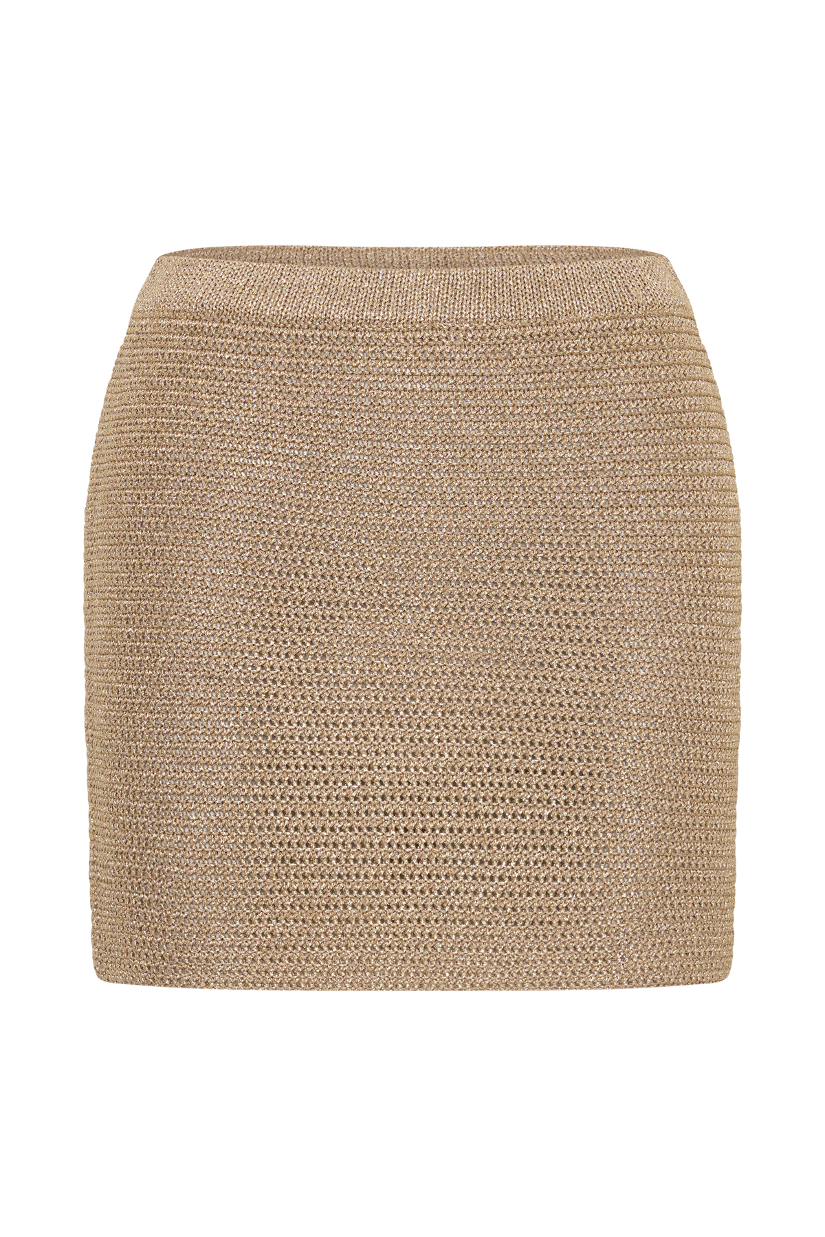 Stan Lurex Mini Skirt - Gold