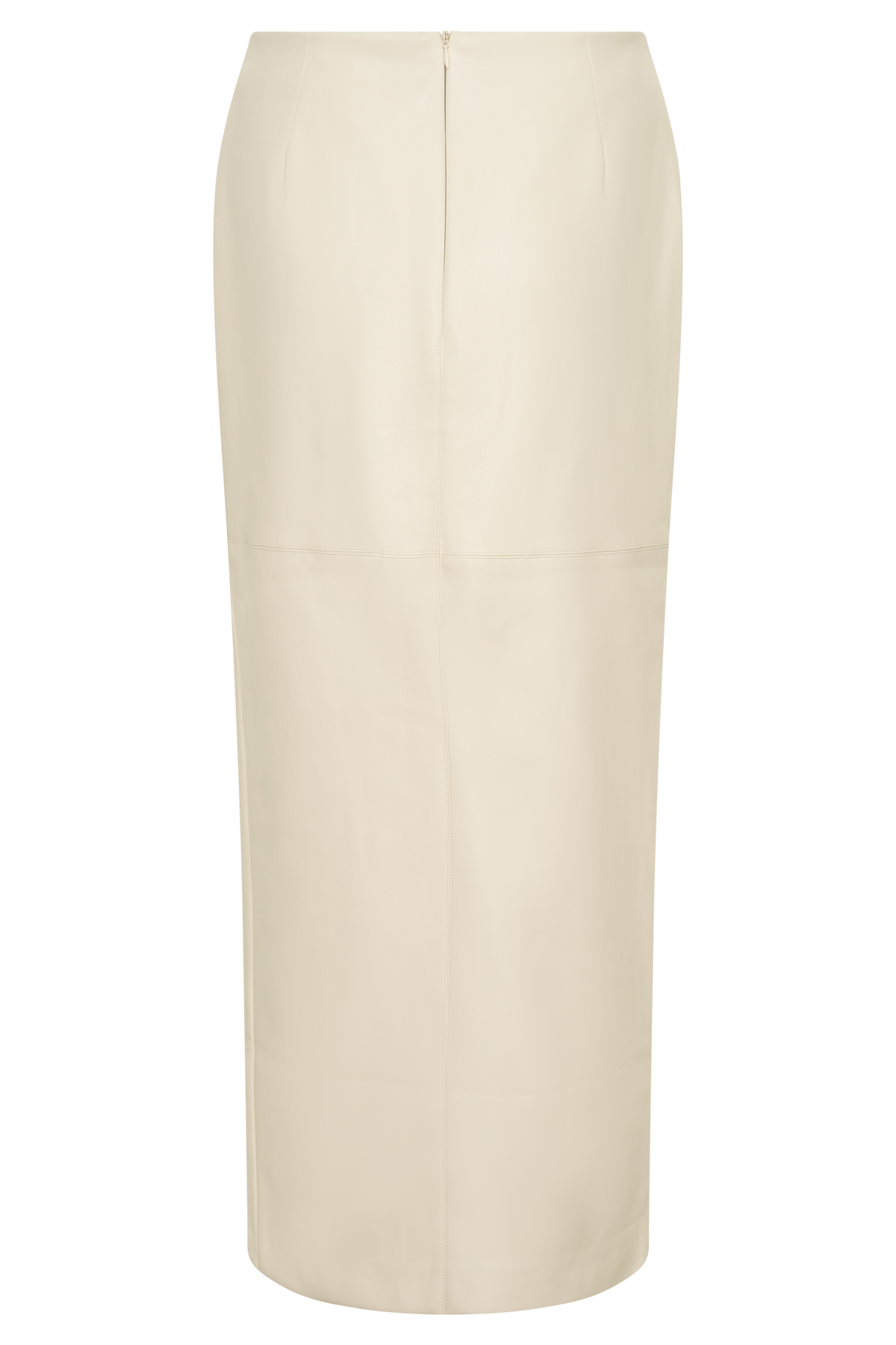 Winslet Faux Leather Maxi Skirt - Bone