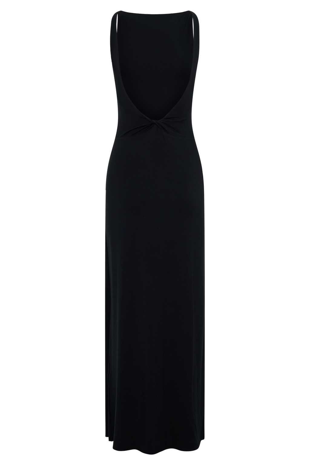 Yura Backless Twist Maxi Dress - Black
