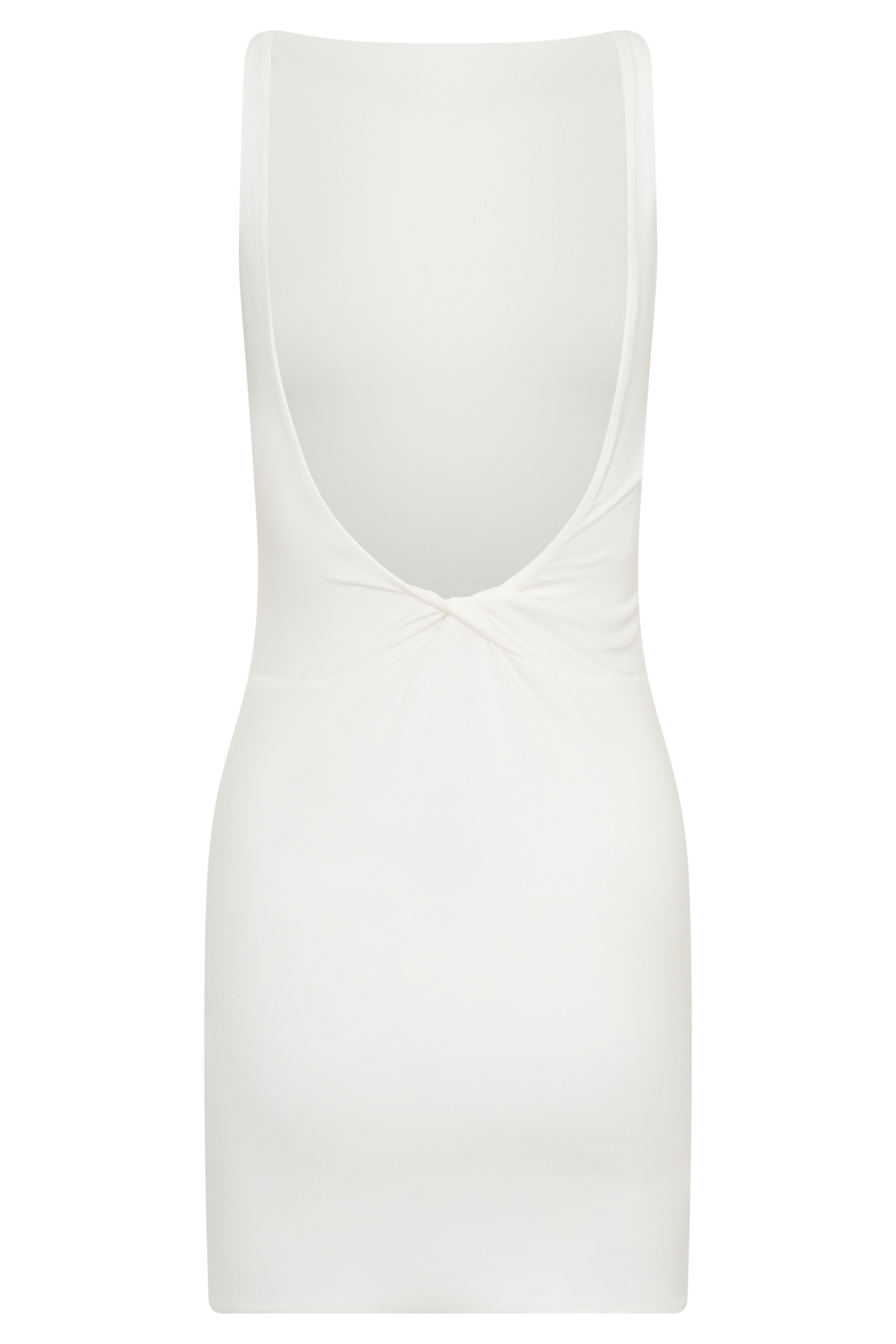 Yura Backless Twist Mini Dress - White